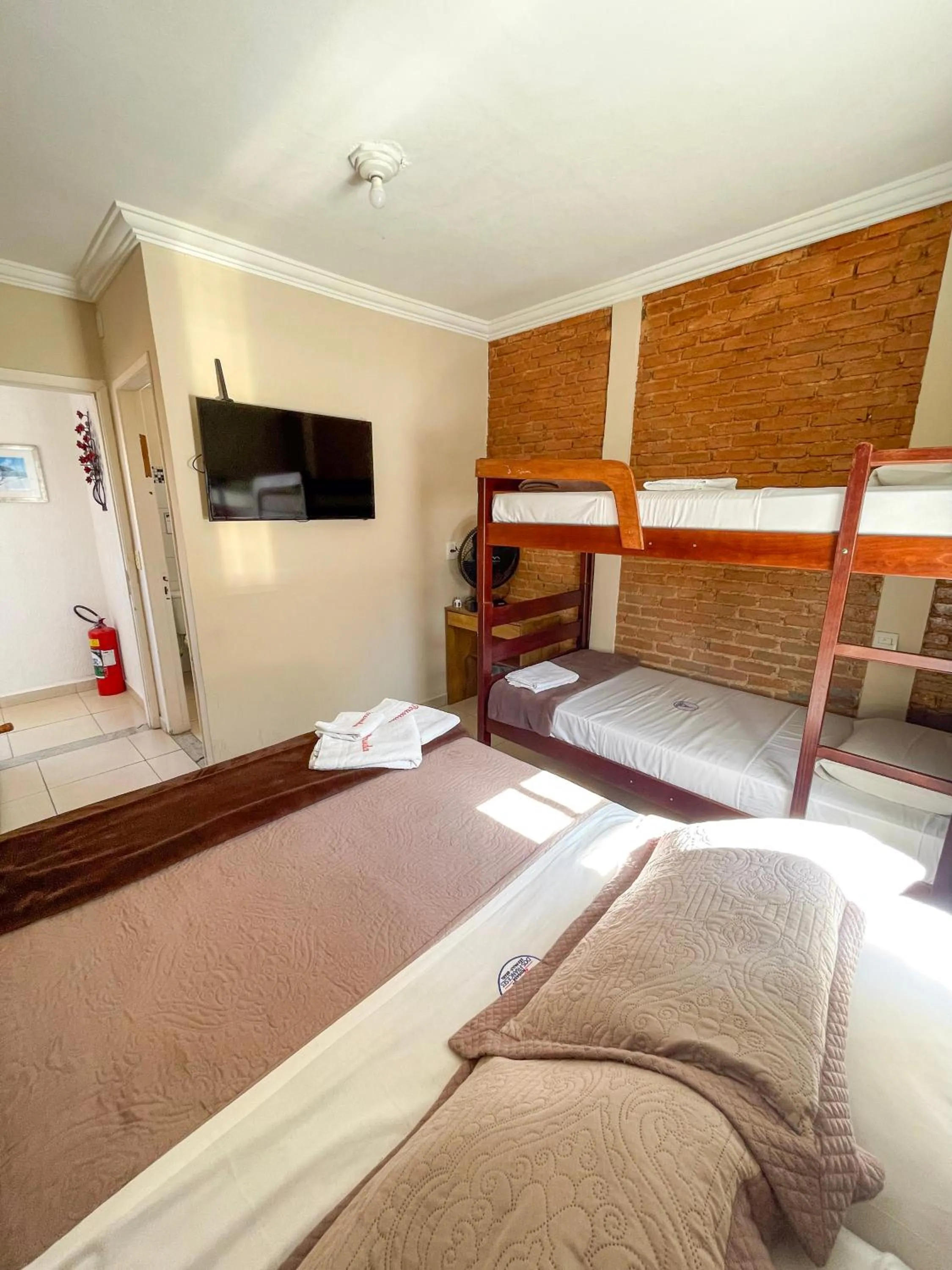 Bed in Pousada dos Franceses