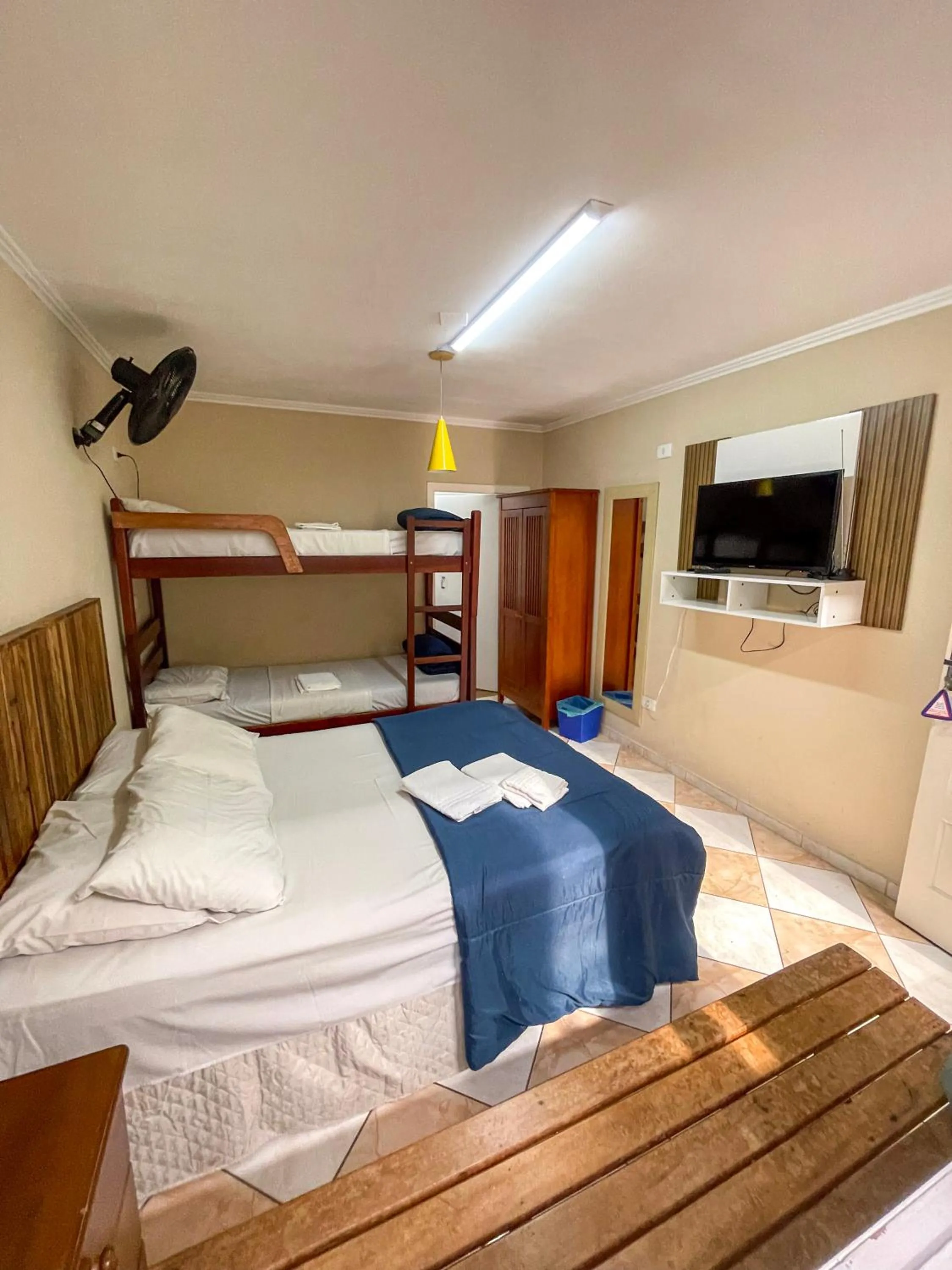 Bed in Pousada dos Franceses