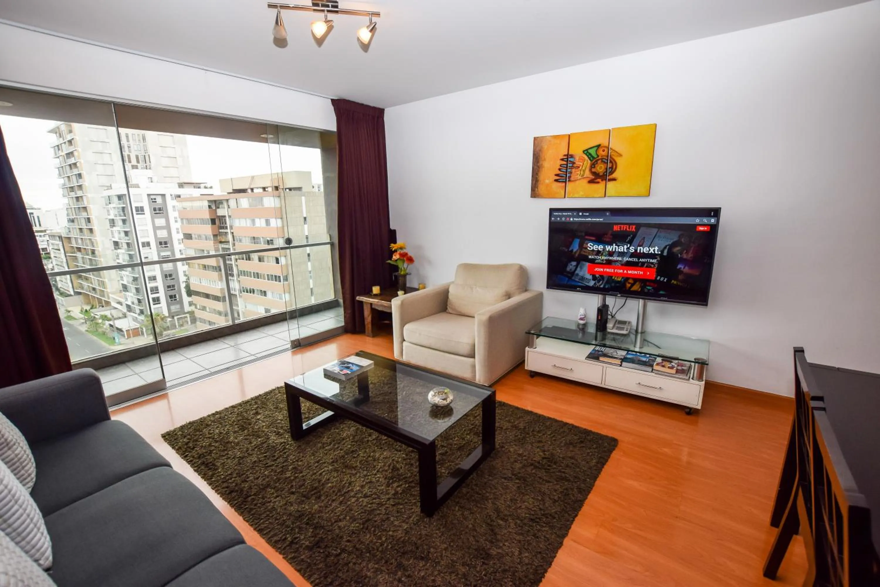 TV and multimedia in Miraflores Apartments 109 Tejada Ave by Private Host