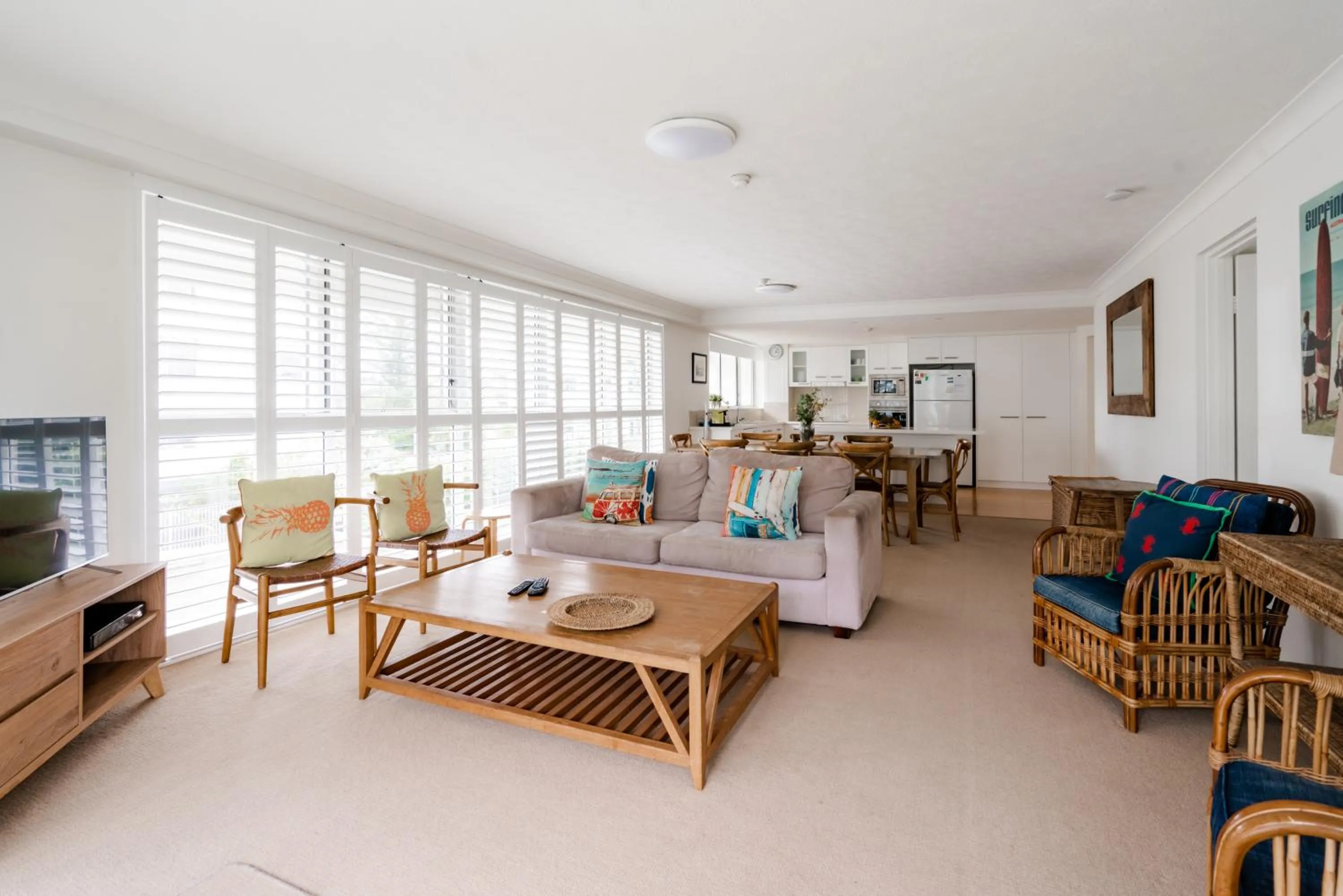 Living room in Cashelmara Beachfront Apartments