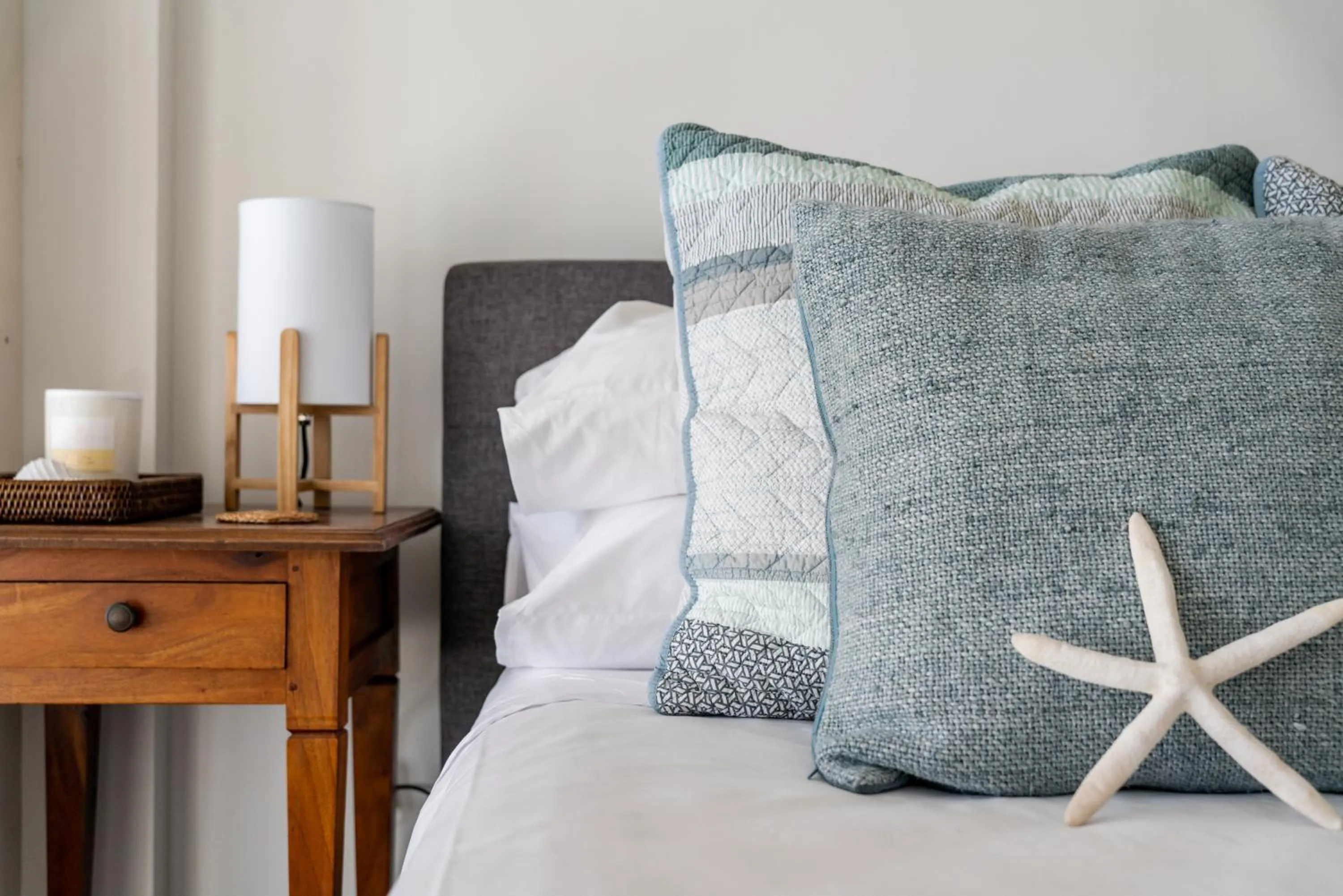 Bed in Cashelmara Beachfront Apartments