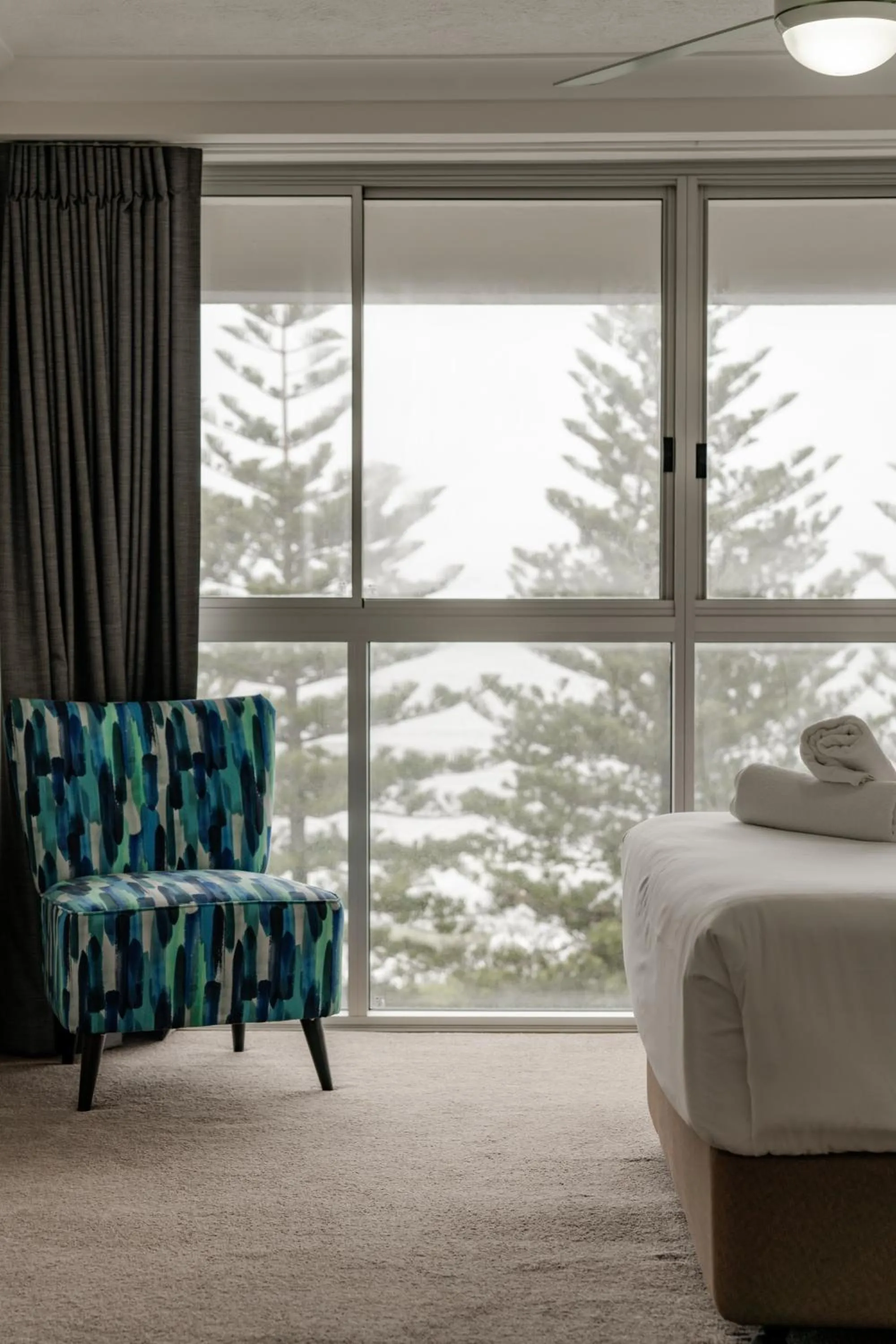 Bed in Cashelmara Beachfront Apartments