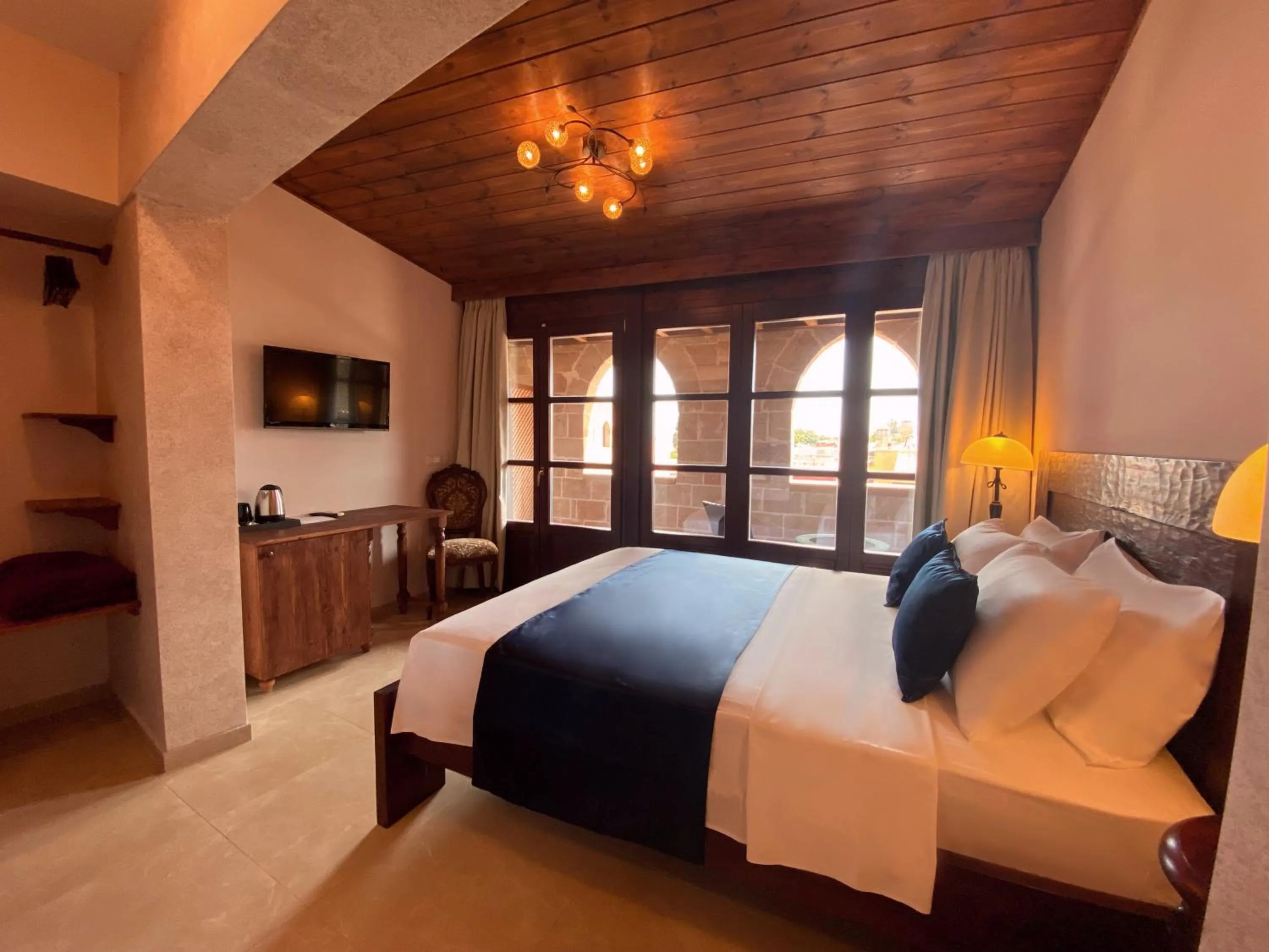 Photo of the whole room, Bed in S.Nikolis' Historic Boutique Hotel