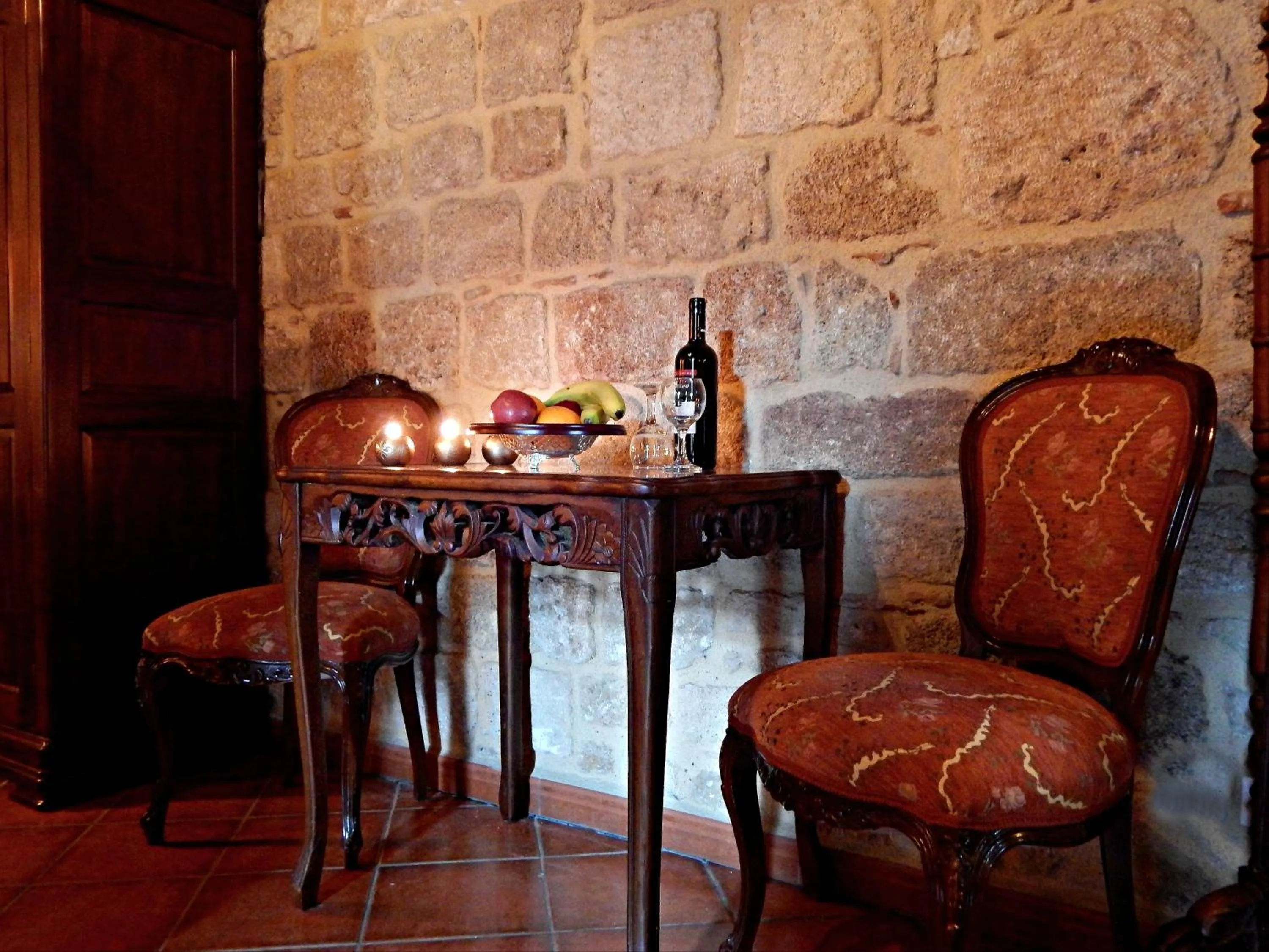 Seating area in S.Nikolis' Historic Boutique Hotel