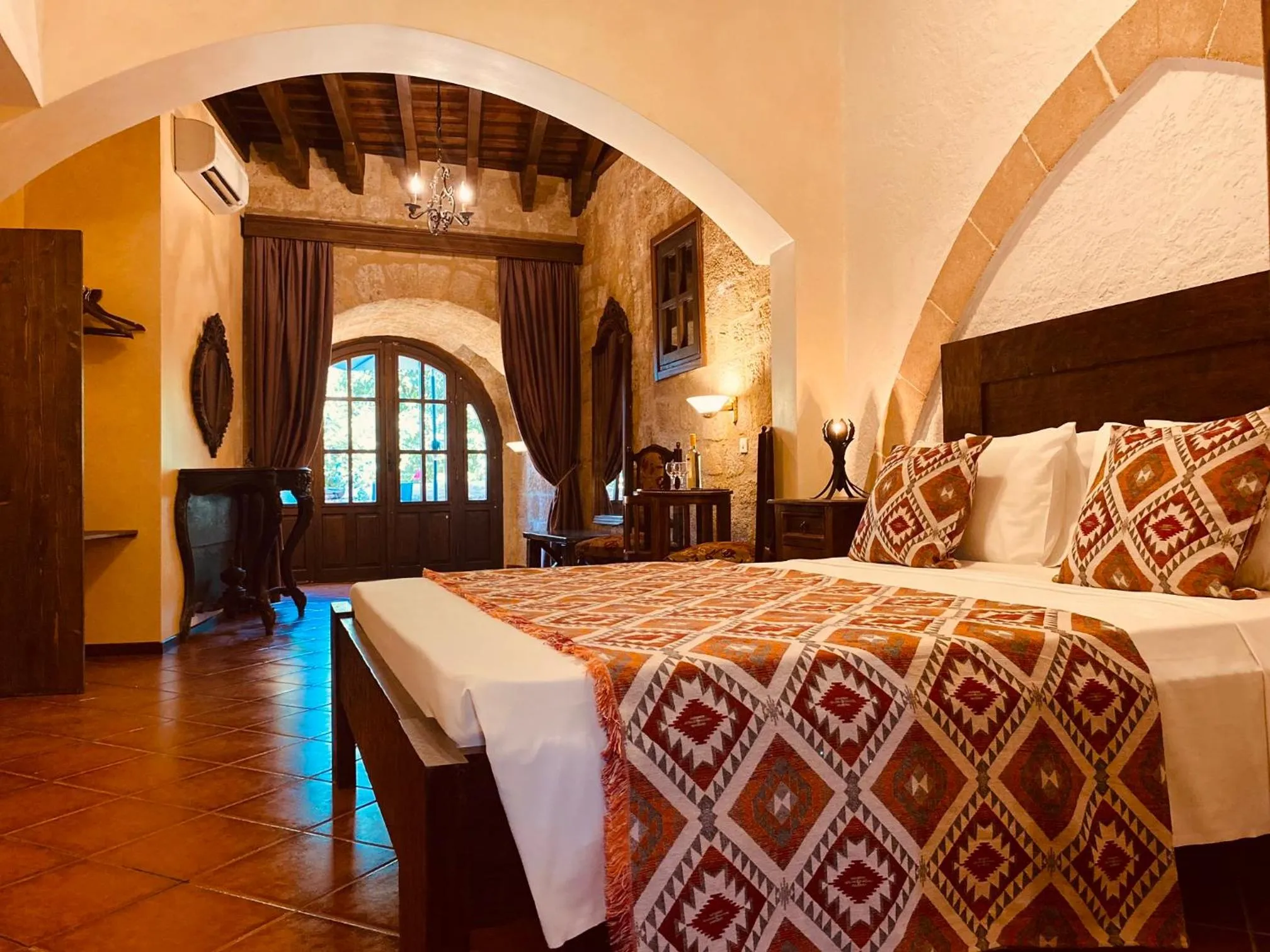 Photo of the whole room, Bed in S.Nikolis' Historic Boutique Hotel