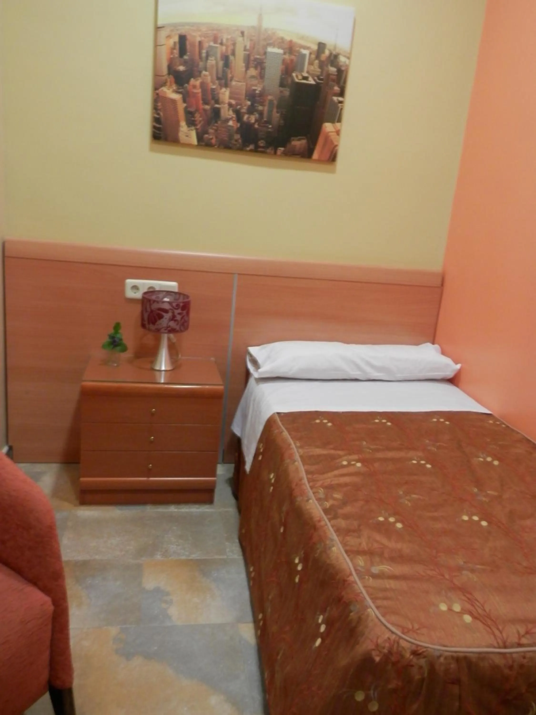 Bed in Hostal del Pez Azul