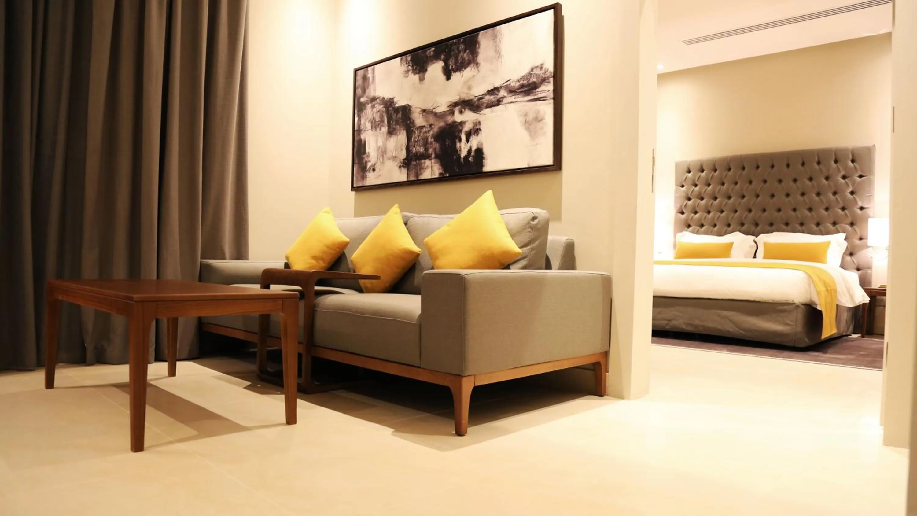 Seating area, Bed in Rafa - Al Nuzhah