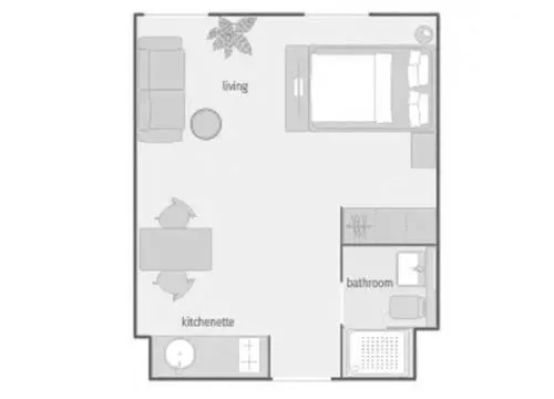 Photo of the whole room in smartments München Parkstadt Schwabing