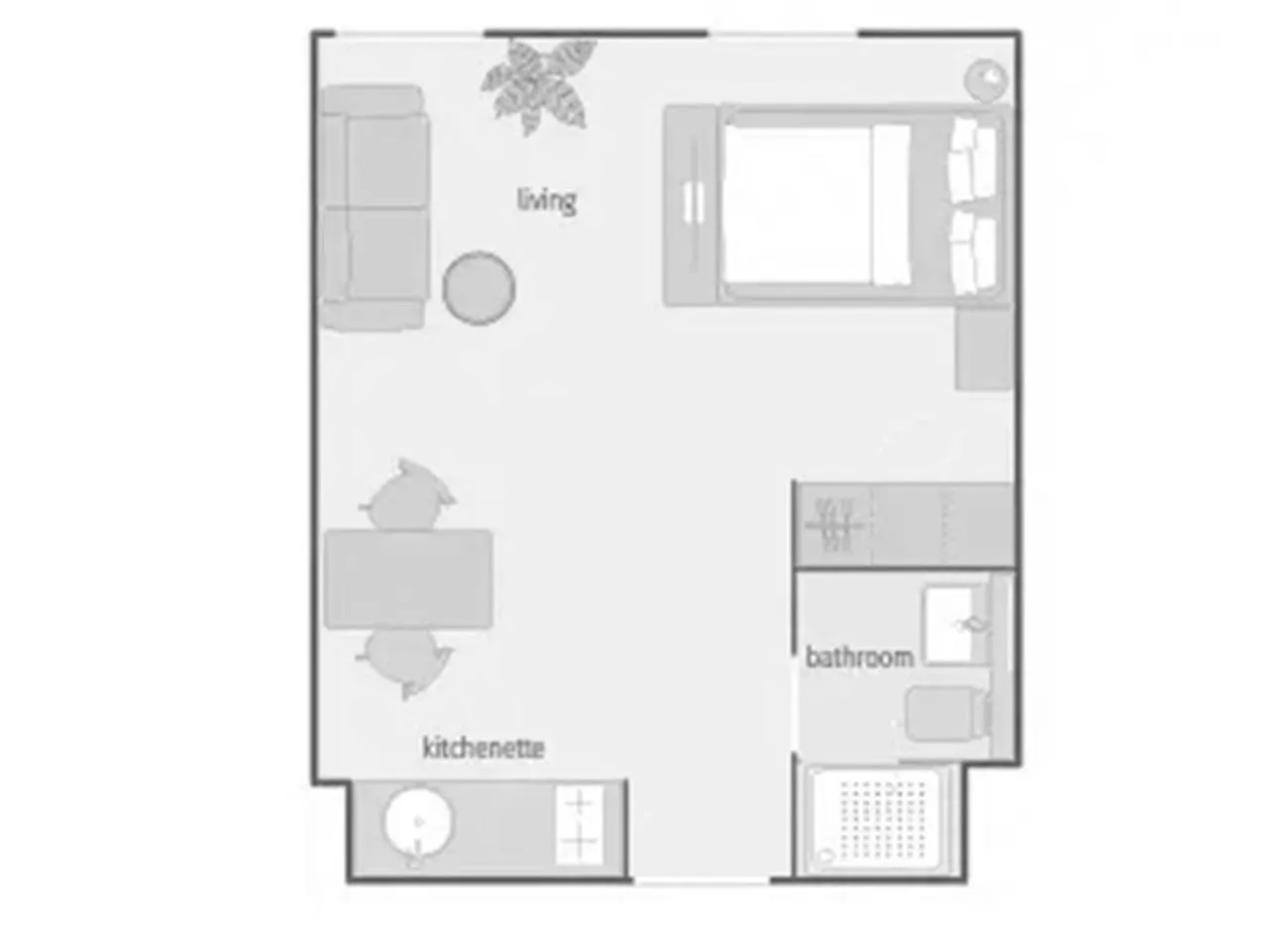 Photo of the whole room in smartments München Parkstadt Schwabing