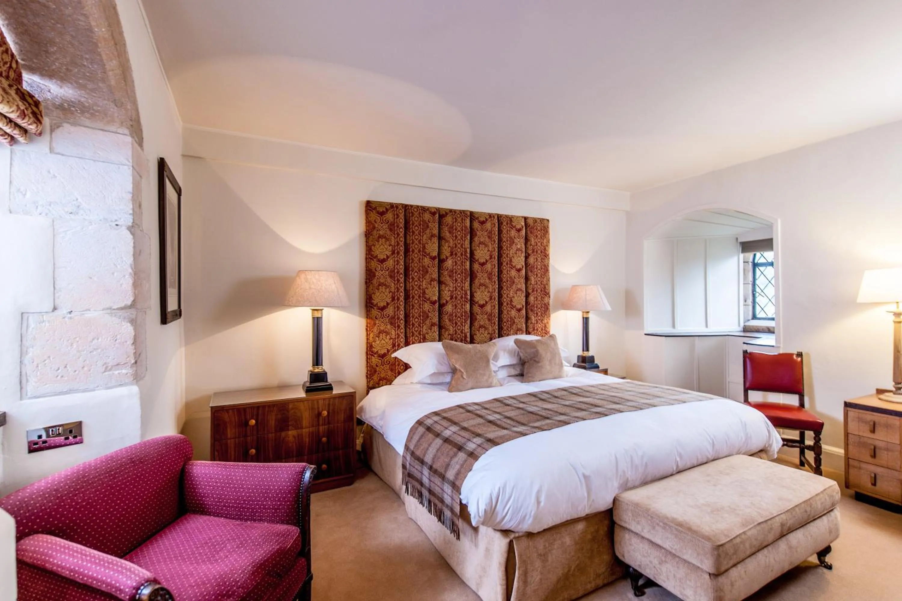 Bedroom, Bed in Amberley Castle- A Relais & Chateaux Hotel