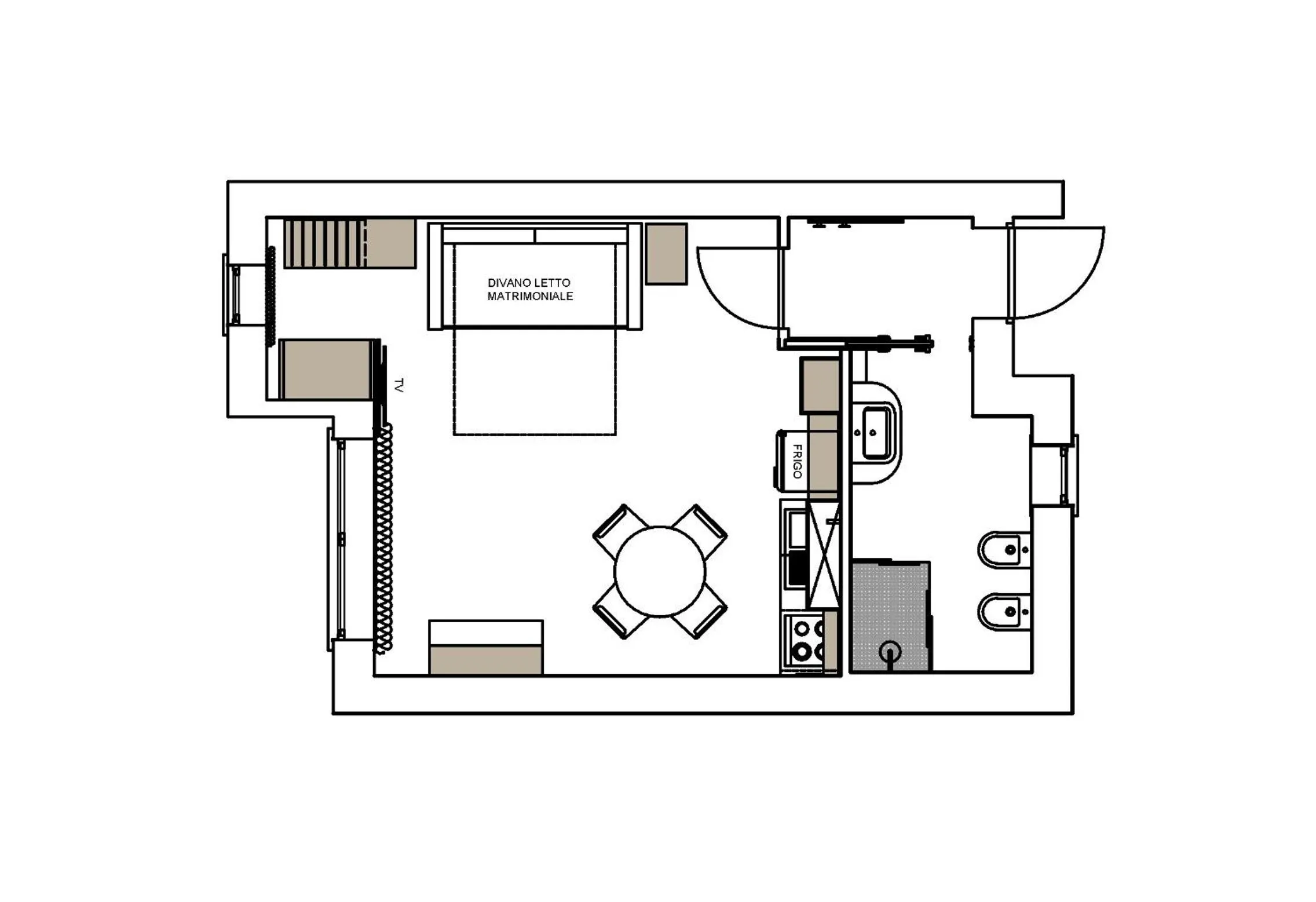 Photo of the whole room in Costa Verde Natura