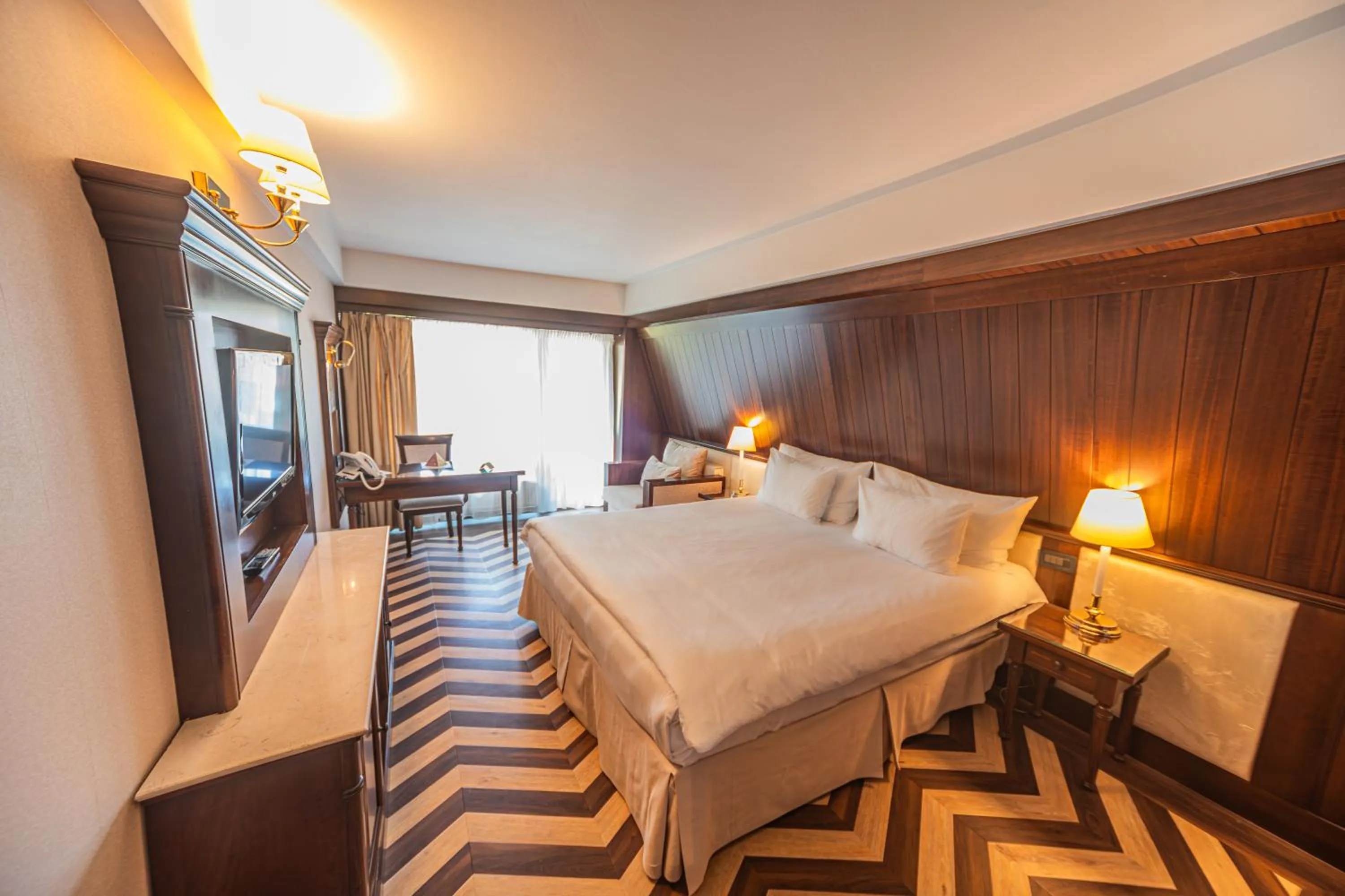 Bed in Hotel International