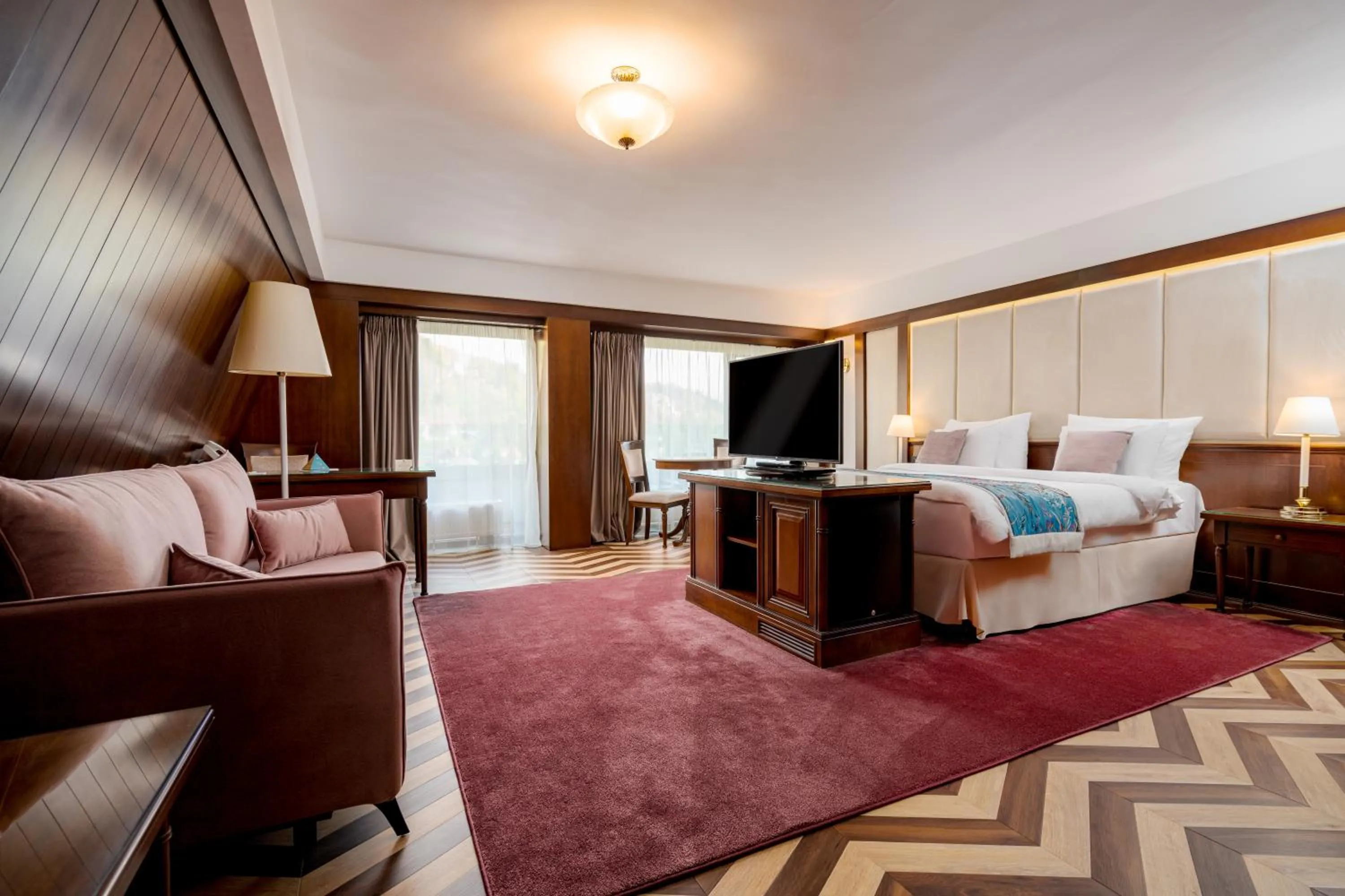 Bed in Hotel International