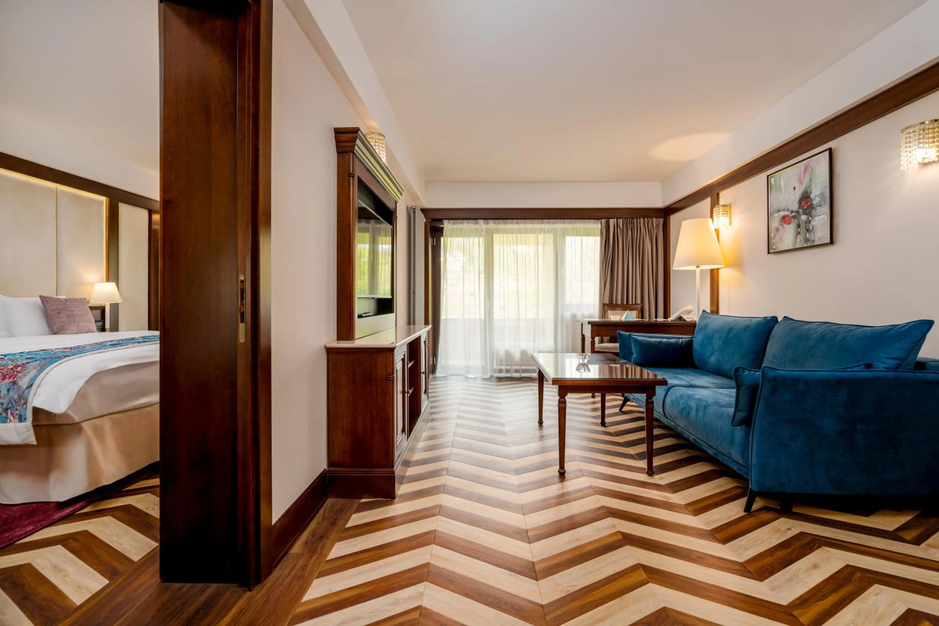 Bed in Hotel International