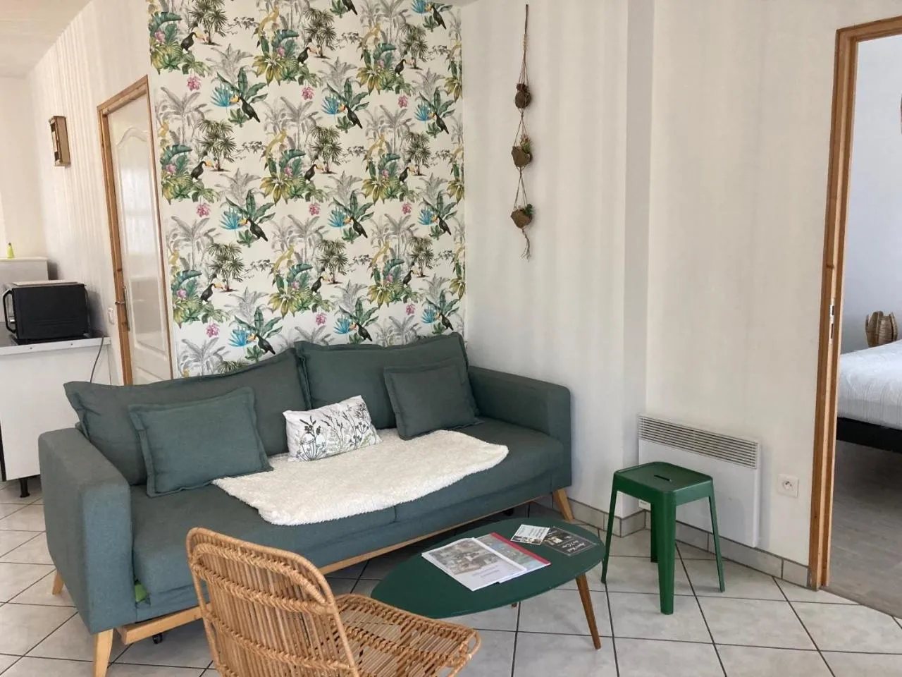 Living room, Bed in La marine D'opale