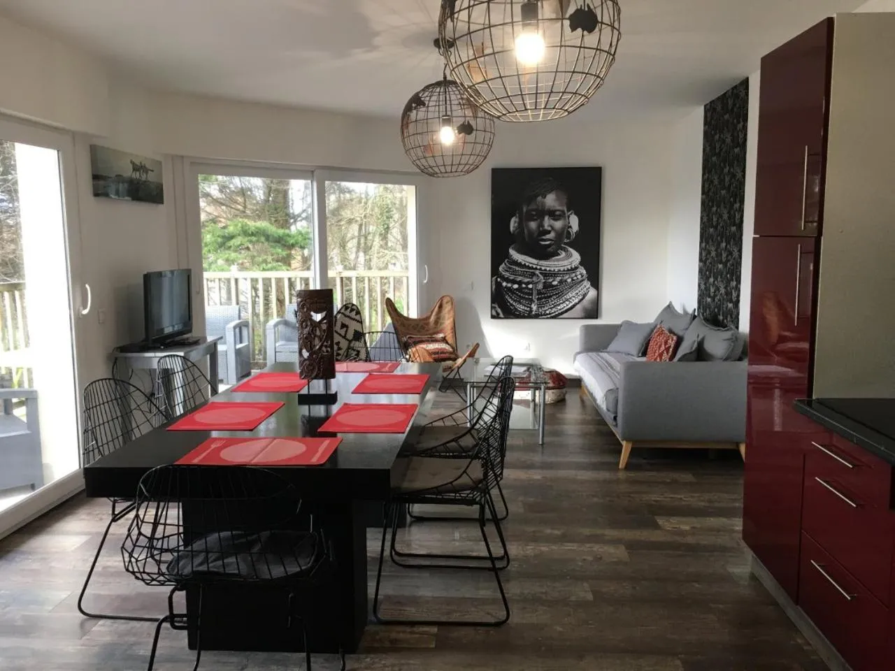 Living room in La marine D'opale