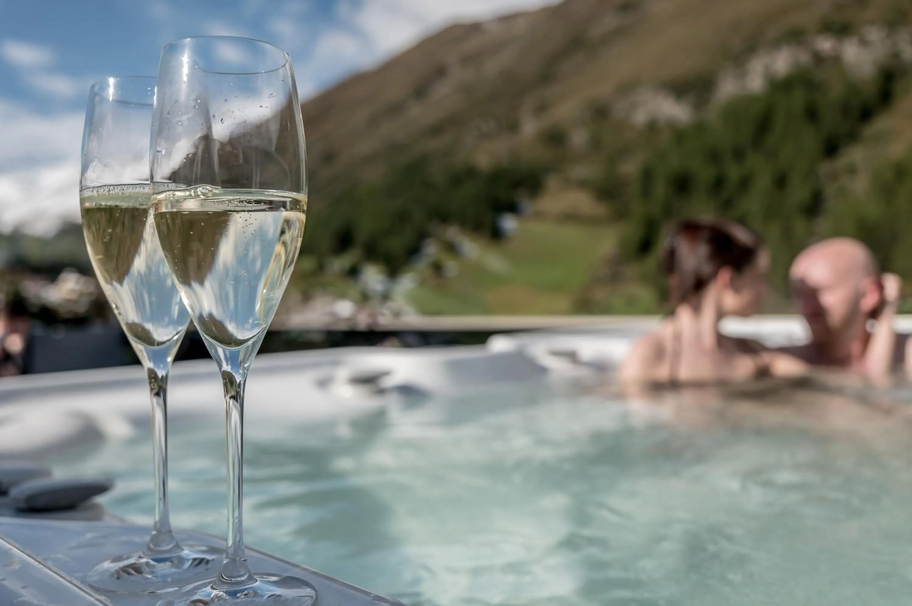 Hot Tub in 4 Sterne Superior Mühle Resort 1900 - Adults only