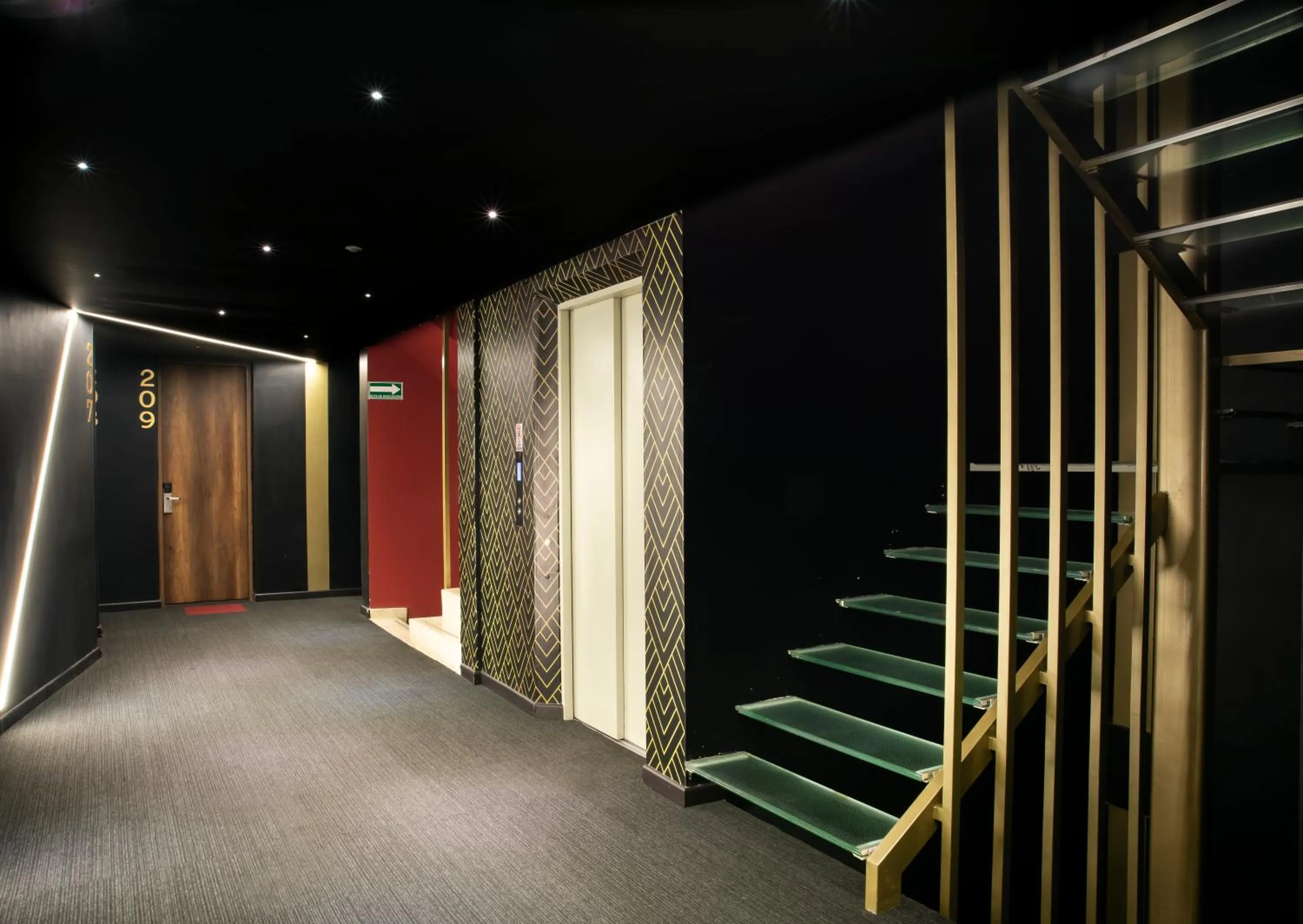 elevator in Hotel Black Usaquen