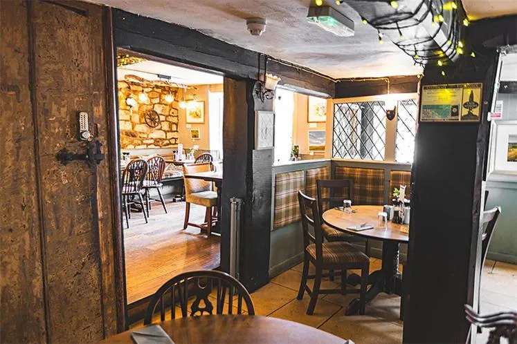 Dining area in White Horse Inn