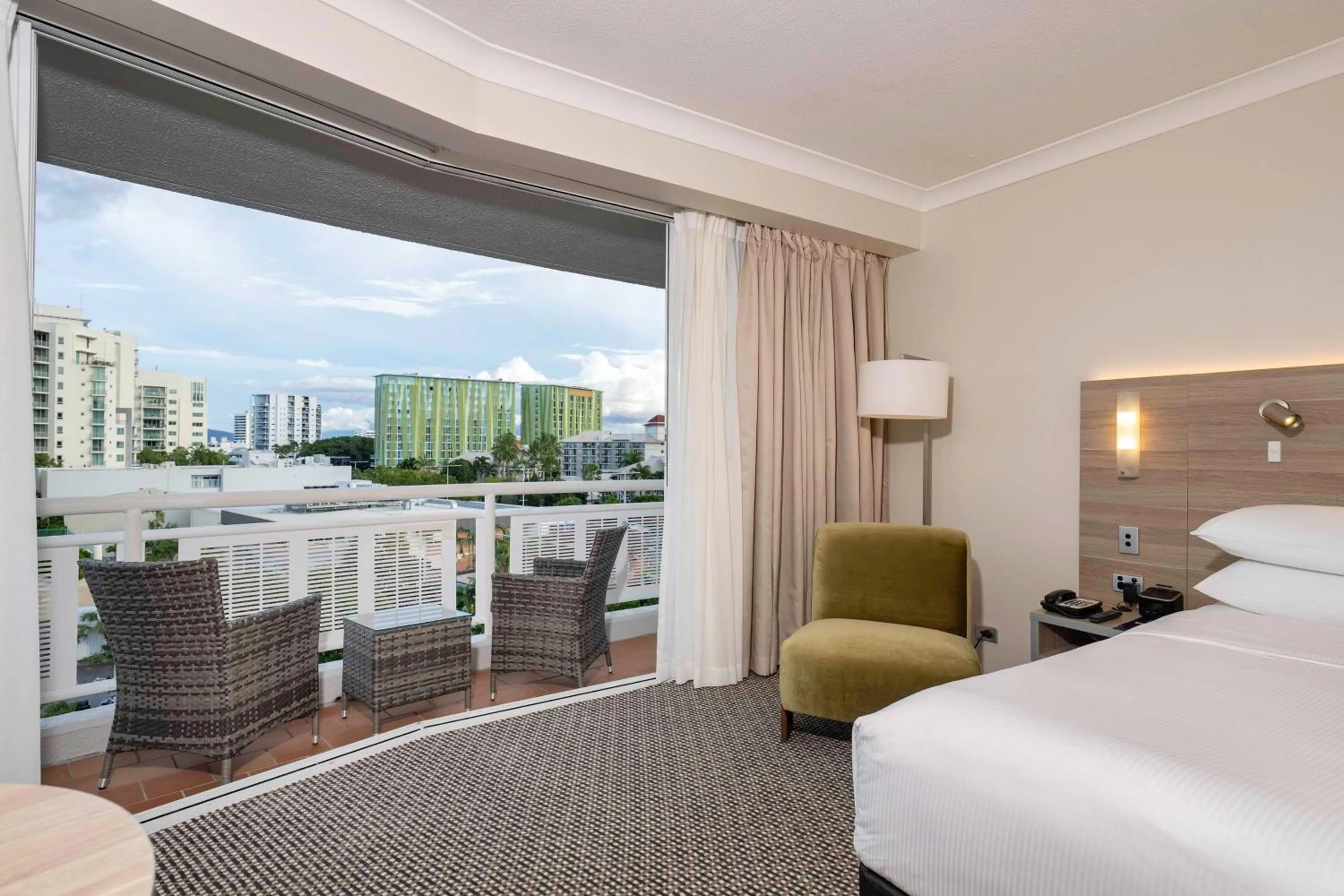 View (from property/room), Bed in DoubleTree by Hilton Cairns