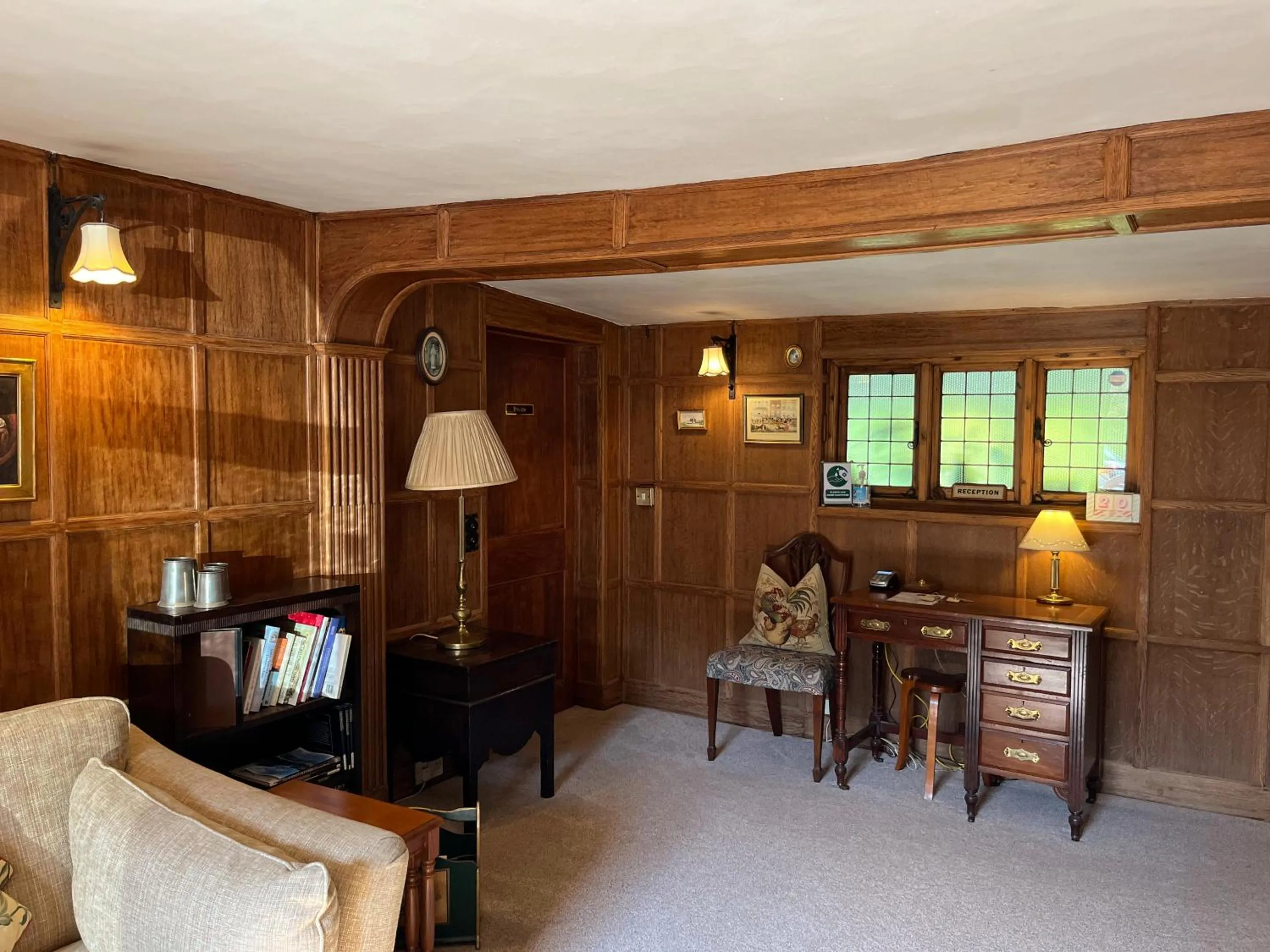 Lobby or reception in The Cottage Guest House