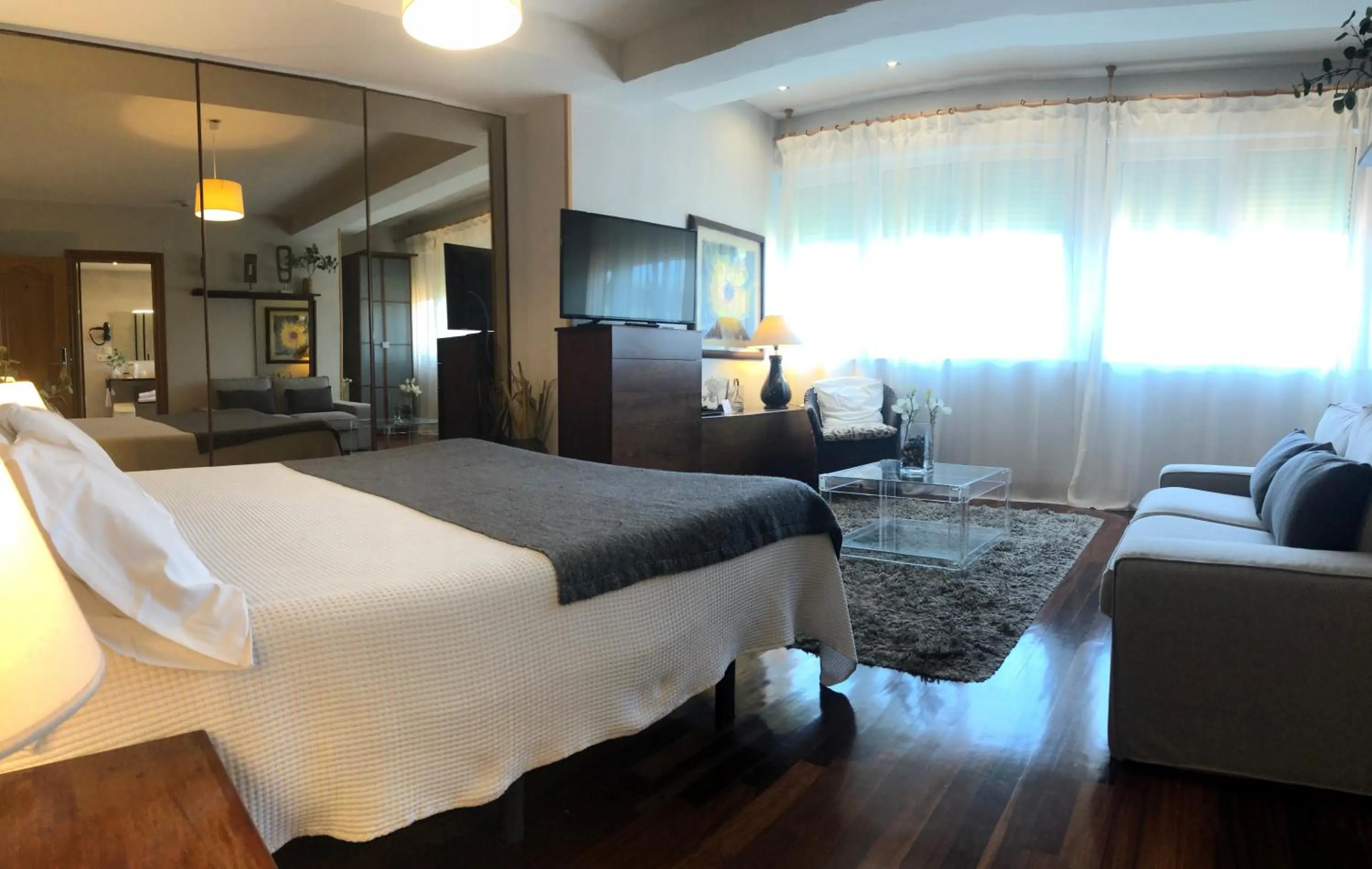 Bed in Hotel Itxas Gain Getaria