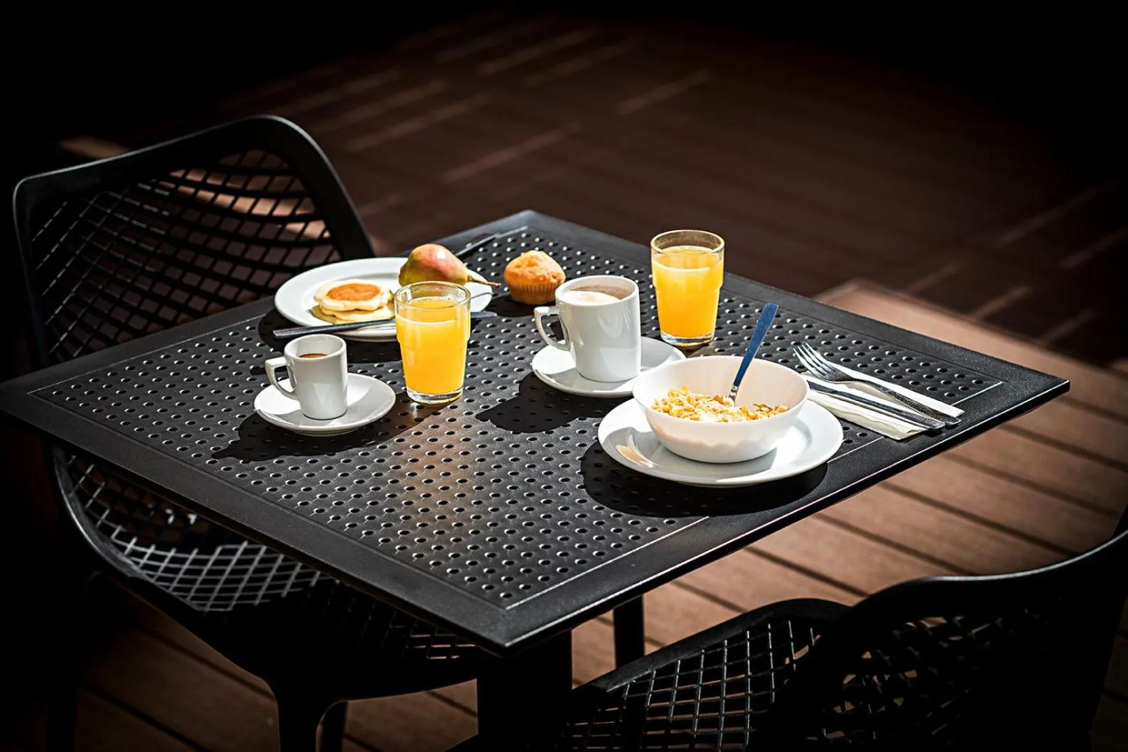 Patio in Hotel Canada