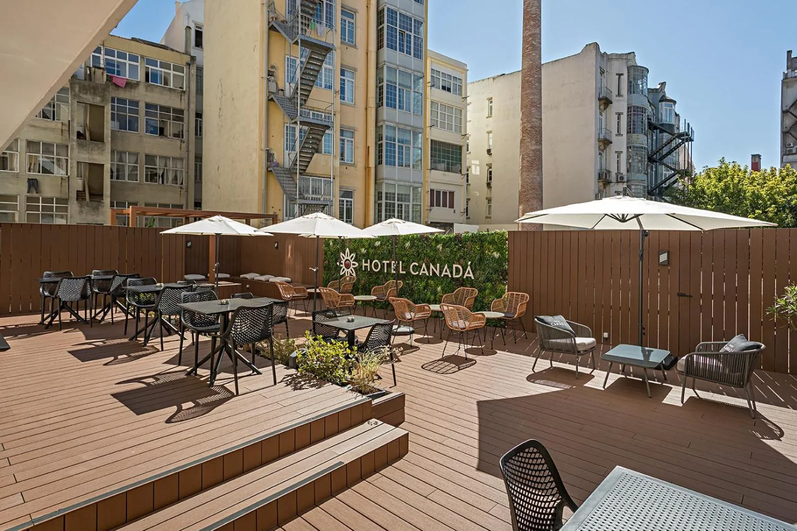 Patio in Hotel Canada