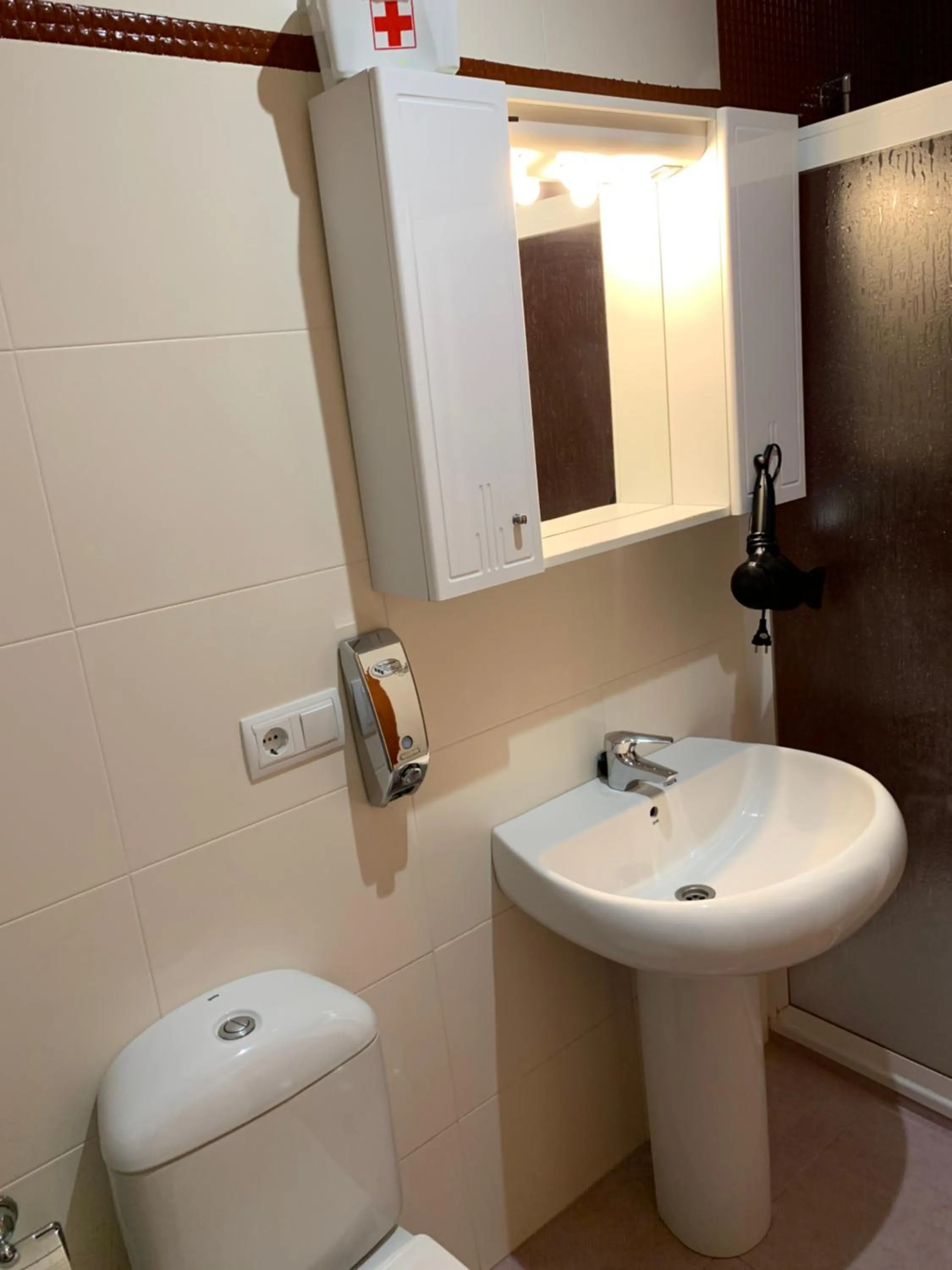 Bathroom in Apartamentos Arosa