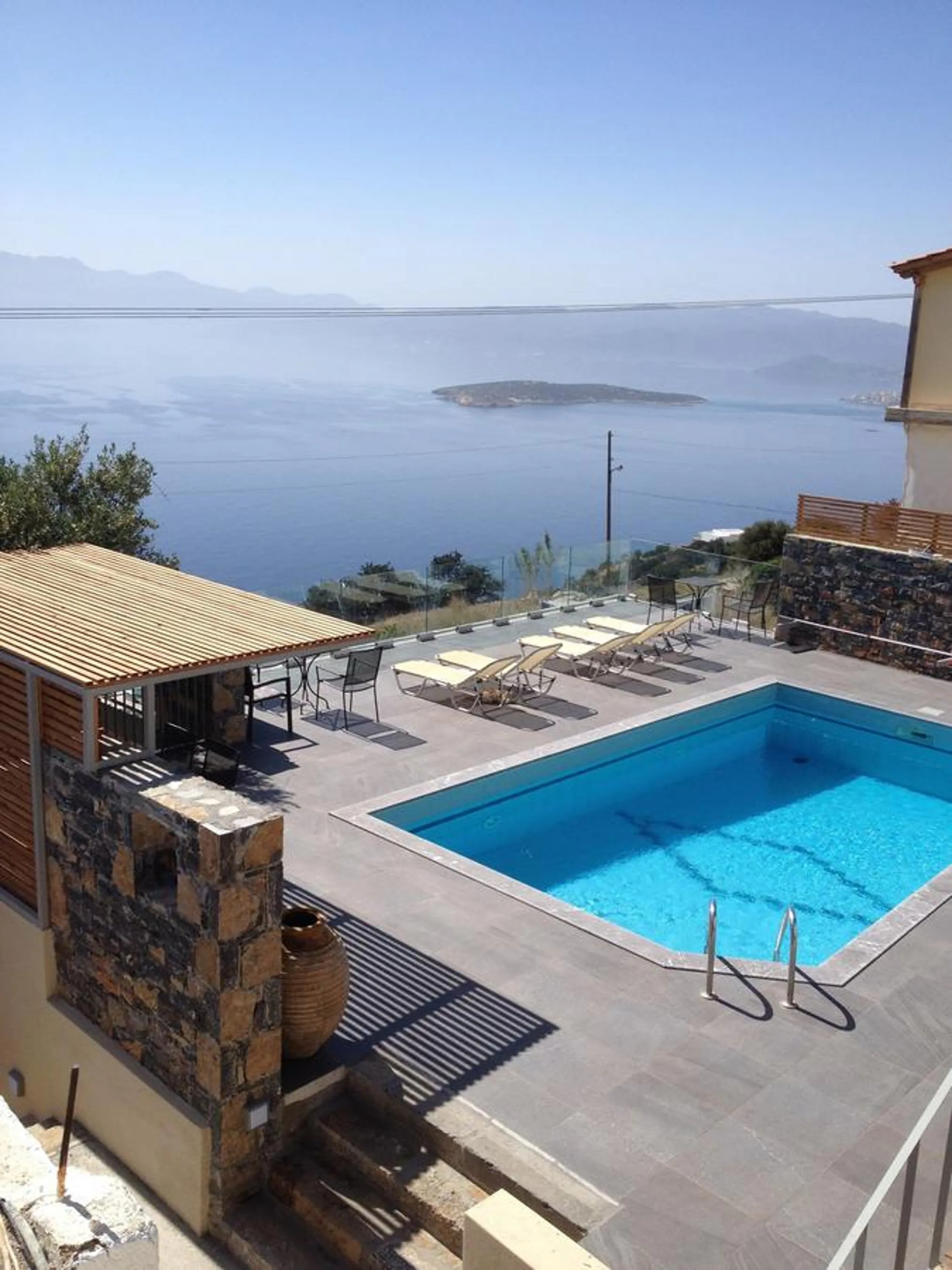 Pool view in Villa Olga