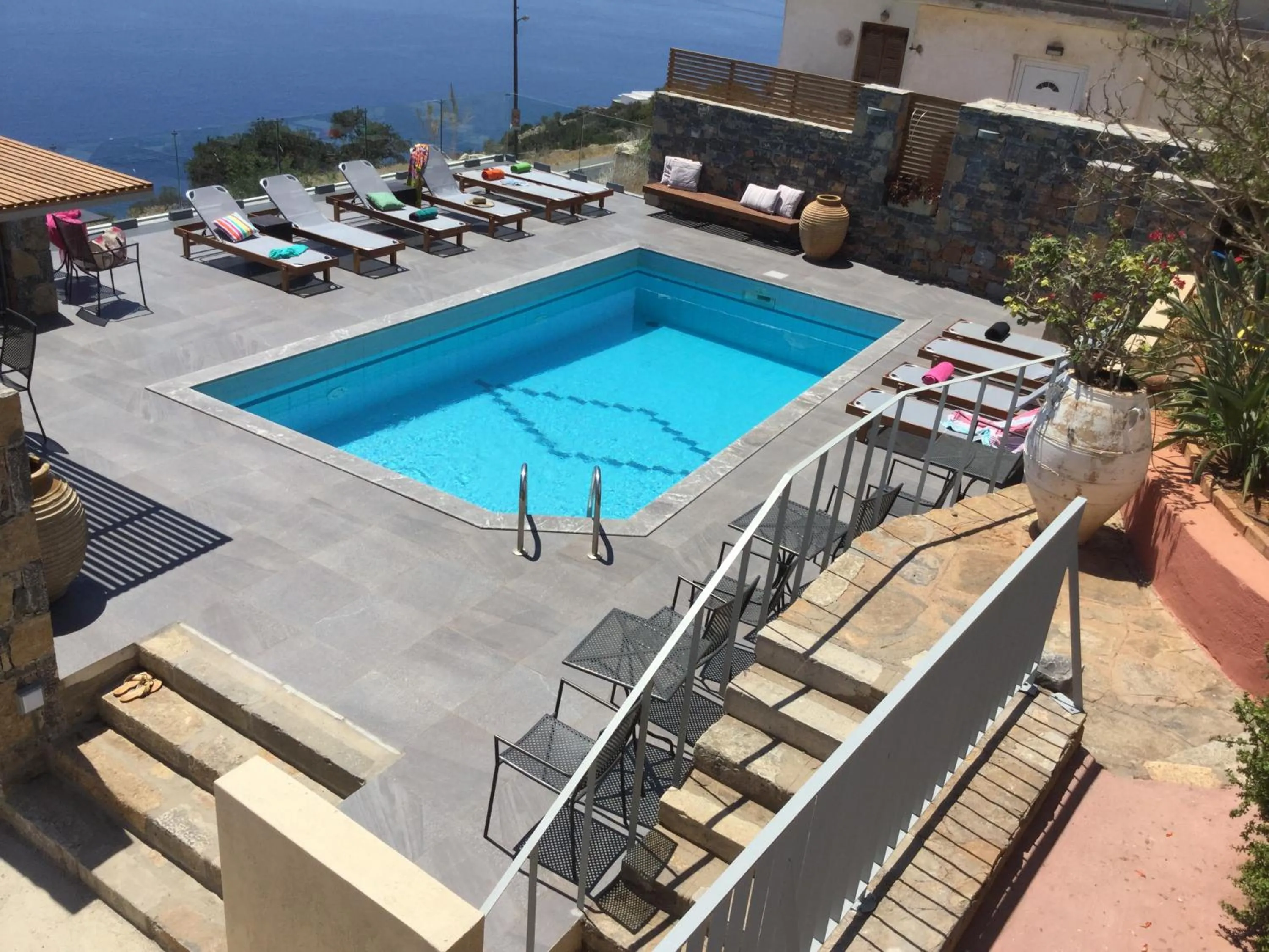 Pool view in Villa Olga