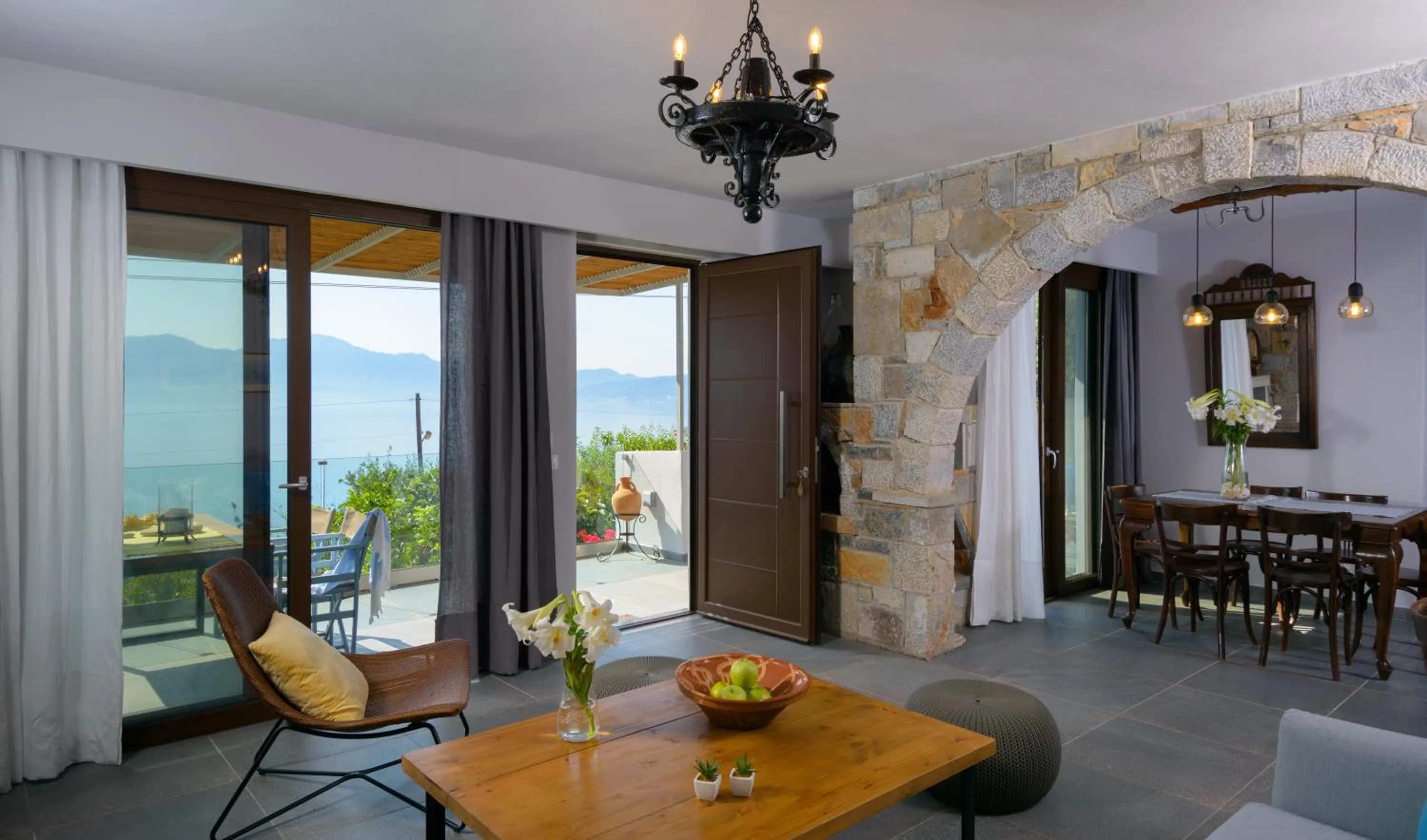 Living room in Villa Olga