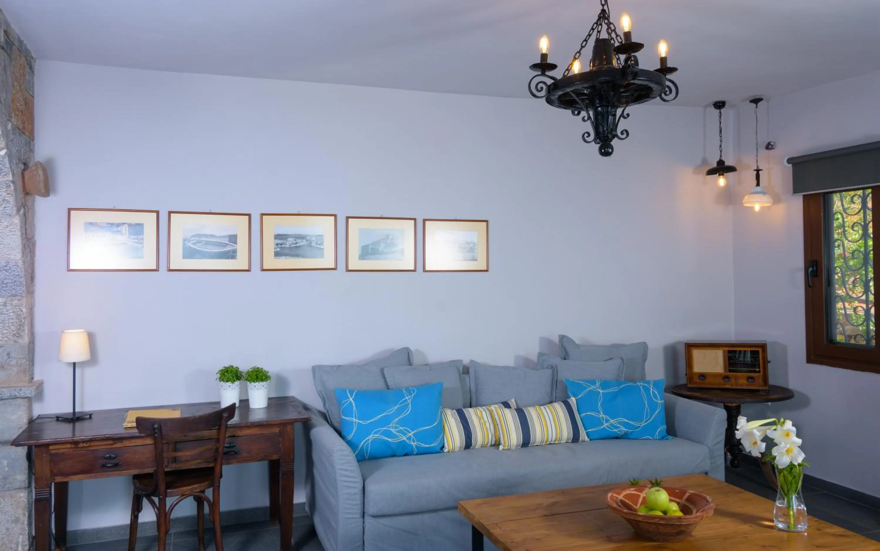 Living room in Villa Olga