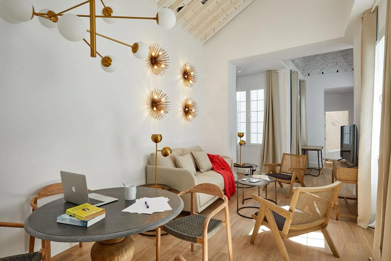 Living room in Lodgingmalaga Plaza Constitucion