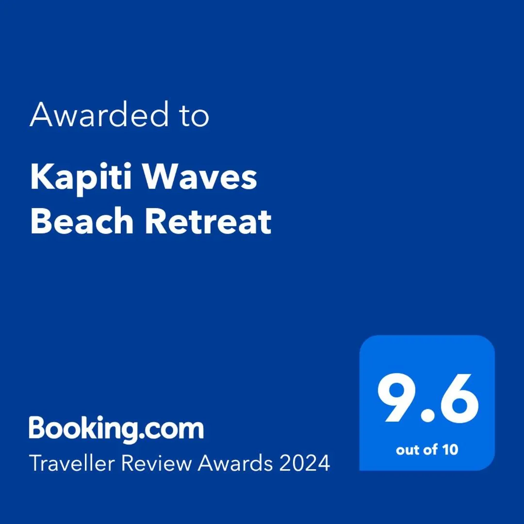 Certificate/Award in Kapiti Waves Bed & Breakfast
