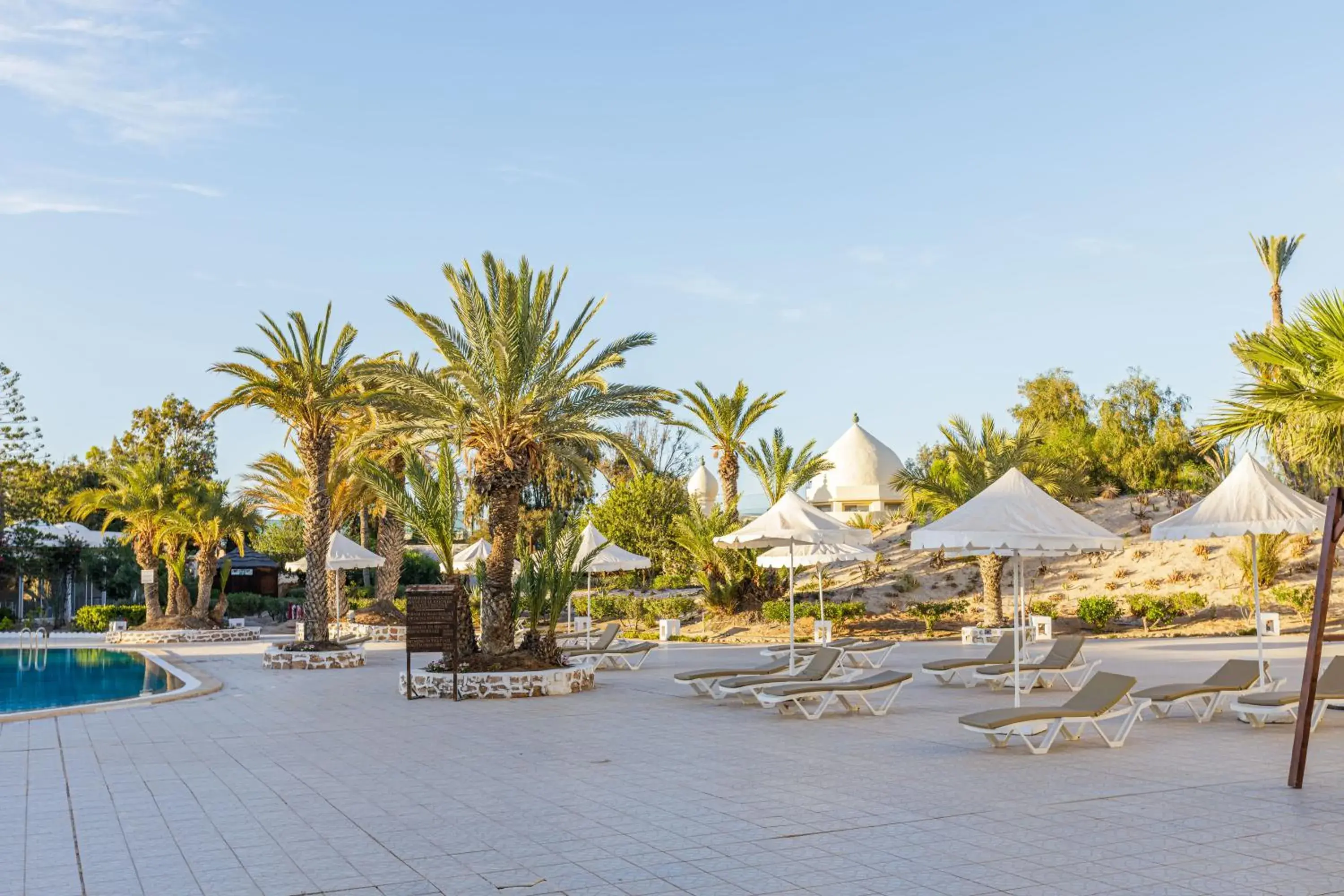 Pool view in Iris Hotel & Thalasso Pool view in Iris Hotel & Thalasso