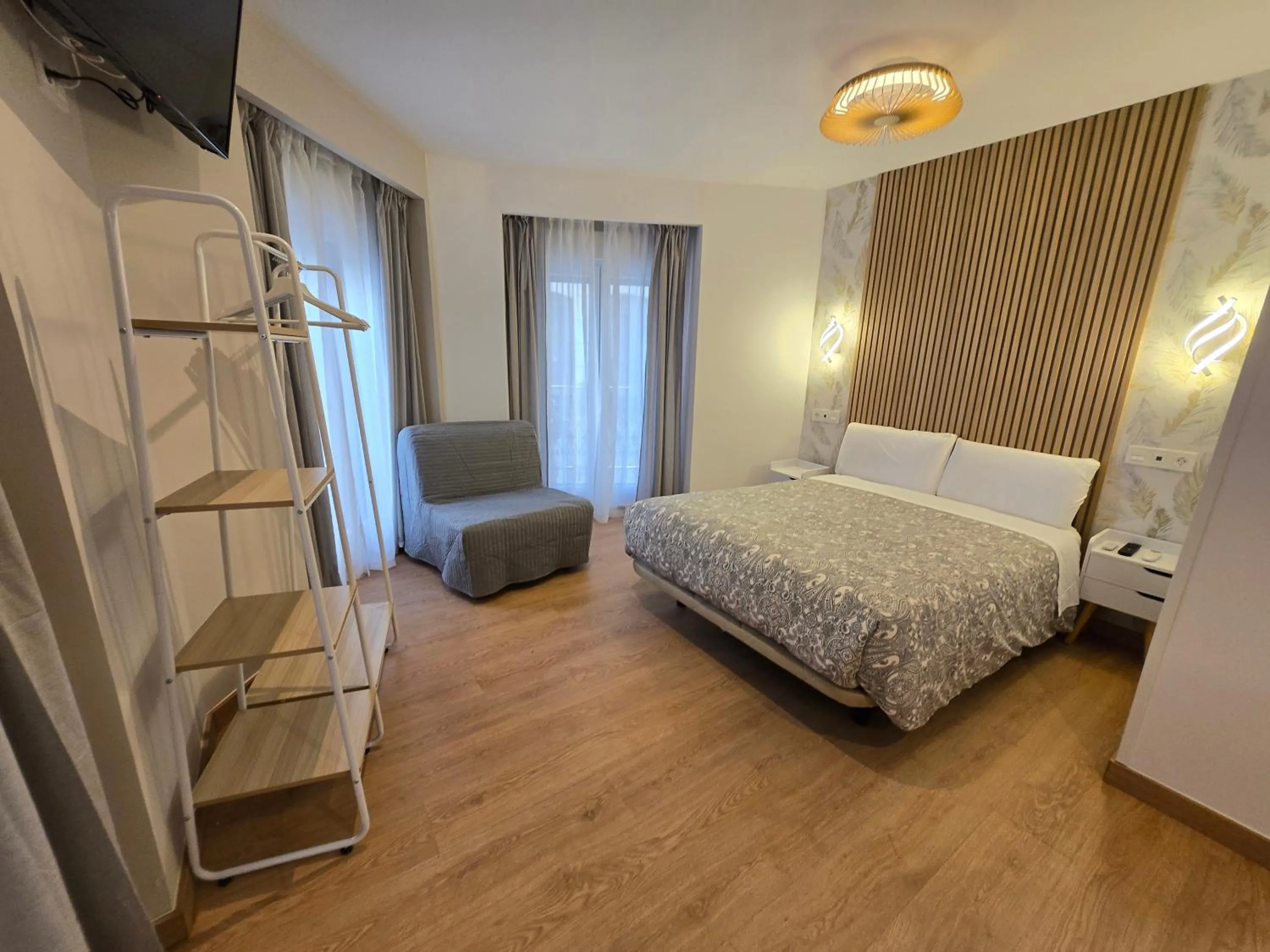 Bed in Hostal A Nuestra Senora de La Paloma