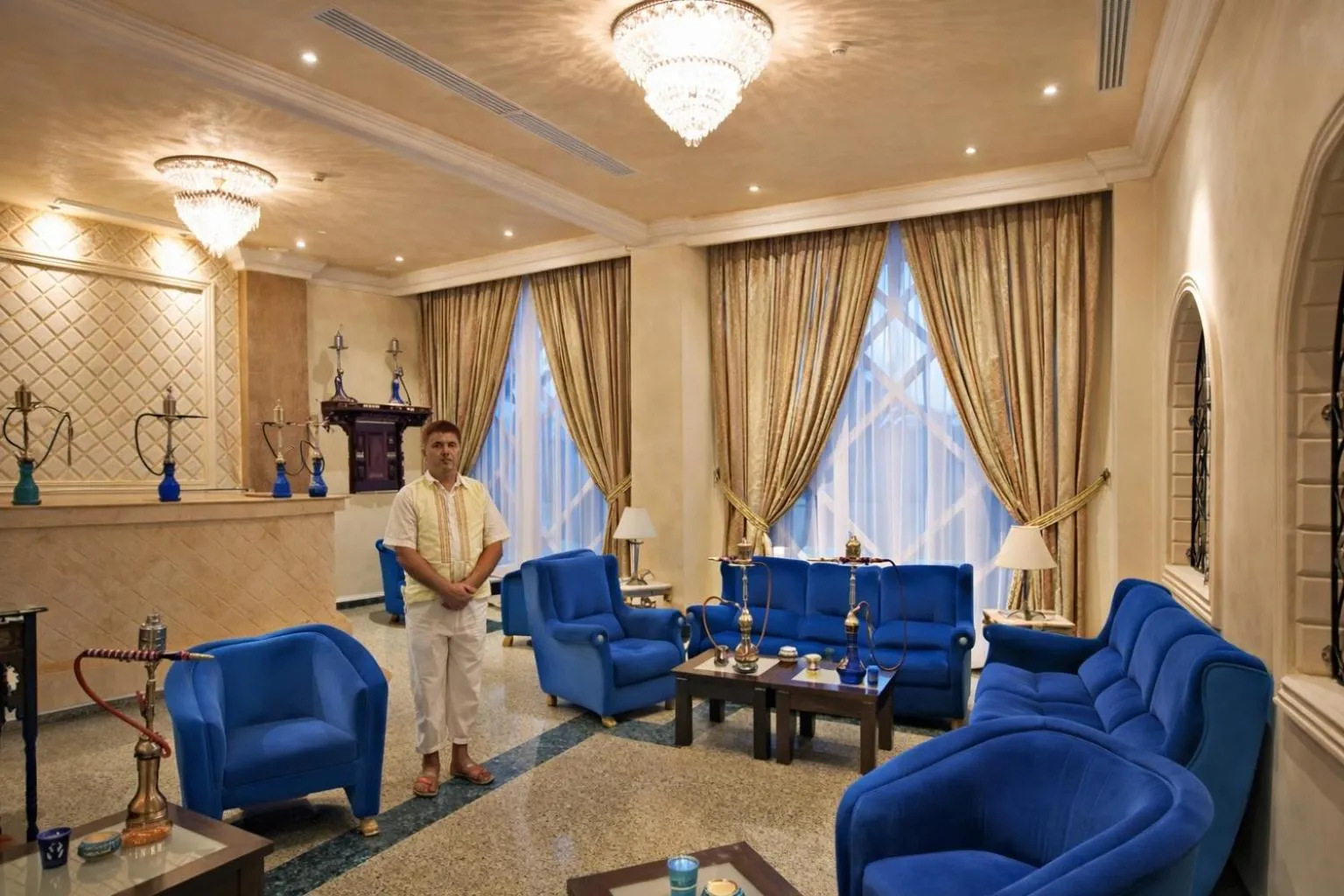 Living room in Hotel El Habib Monastir