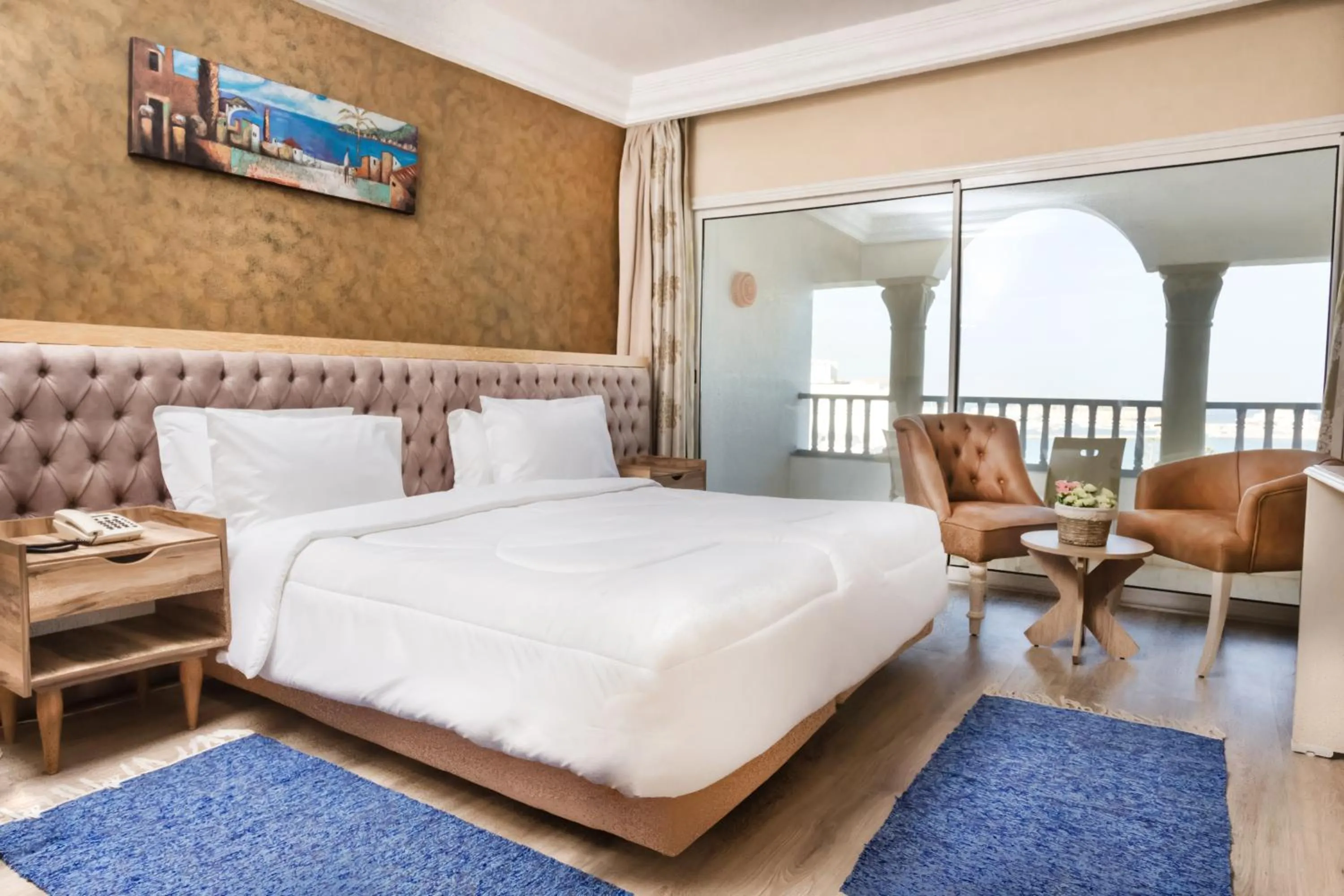 Bed in Hotel El Habib Monastir