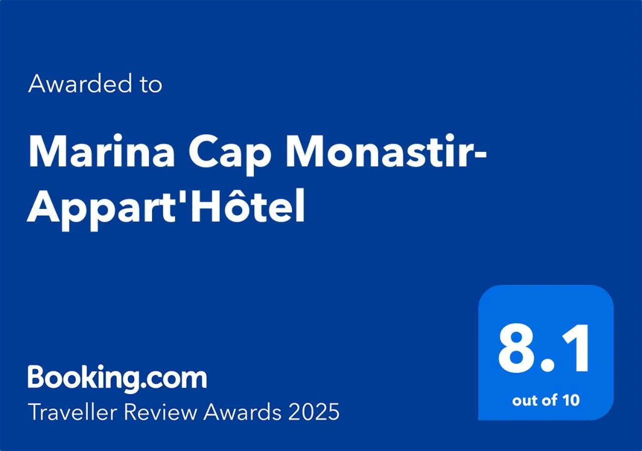 Certificate/Award in Marina Cap Monastir- Appart'Hôtel