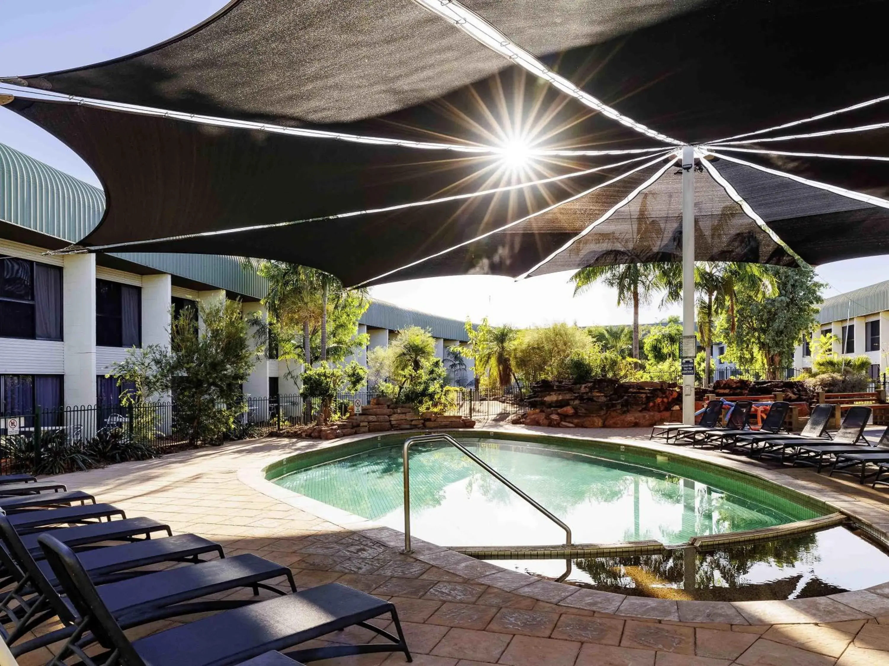 Pool view in Mercure Kakadu Crocodile Pool view in Mercure Kakadu Crocodile