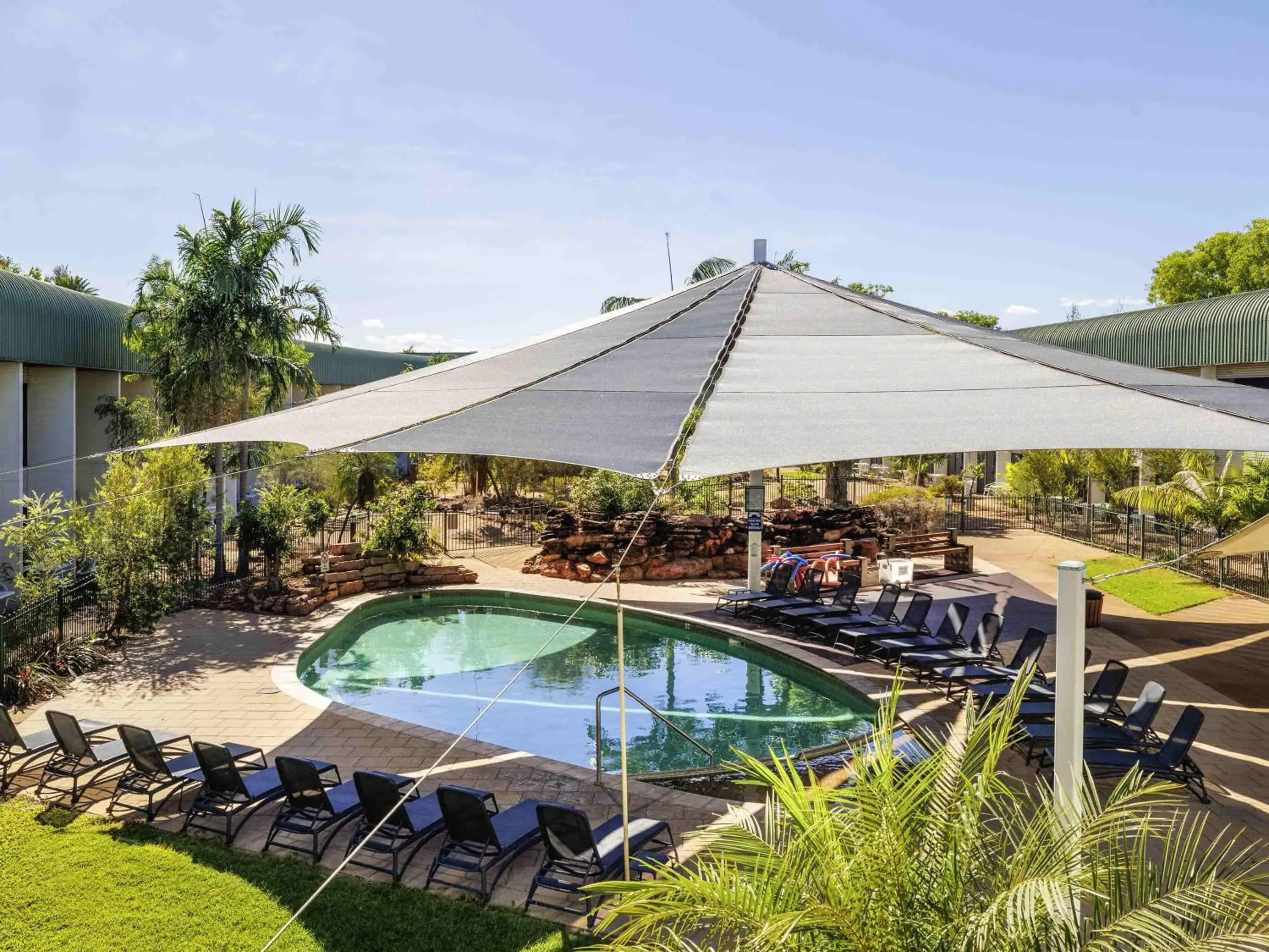Pool view in Mercure Kakadu Crocodile Pool view in Mercure Kakadu Crocodile