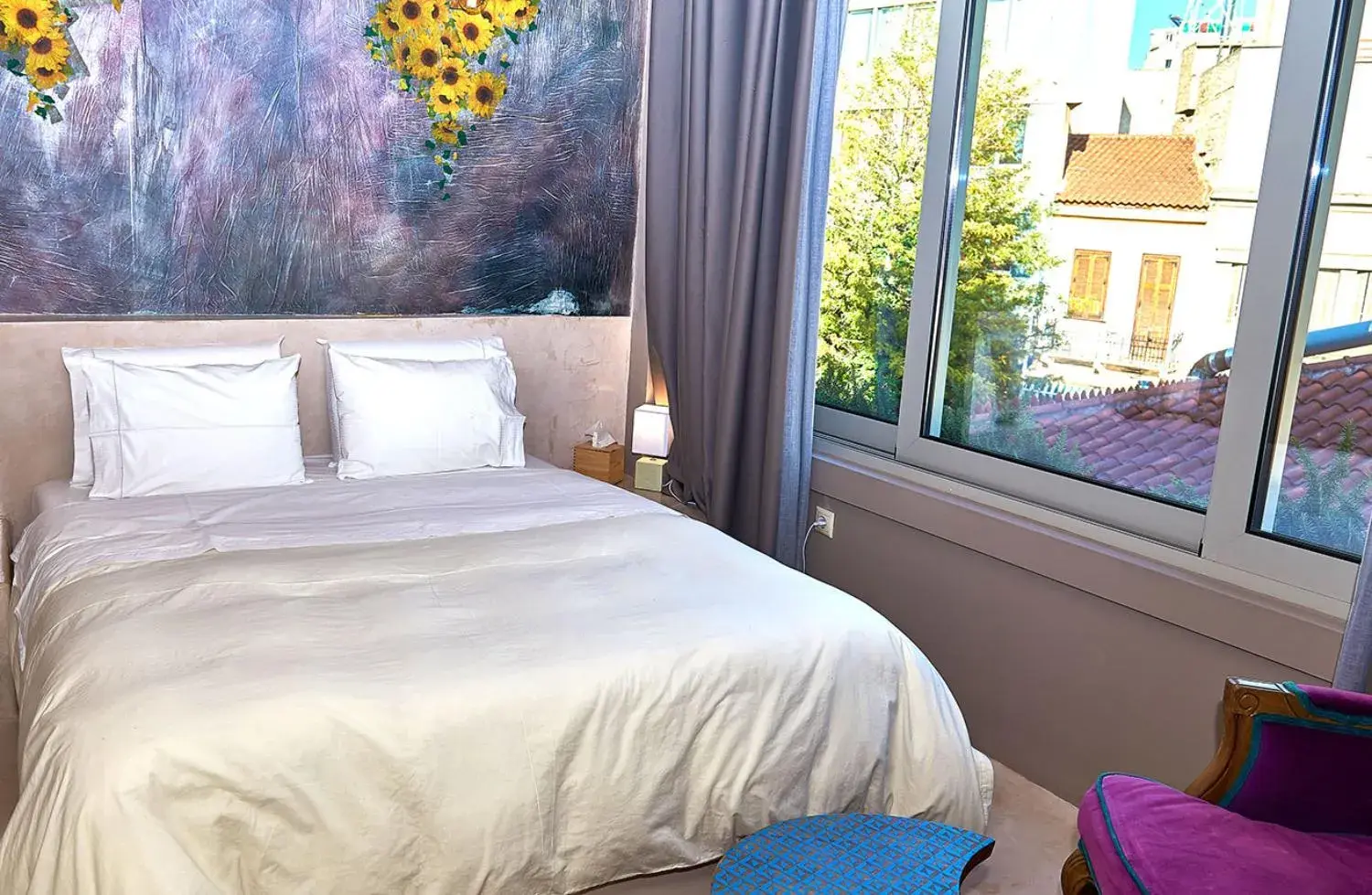 View (from property/room), Bed in iFeel Athens View (from property/room), Bed in iFeel Athens