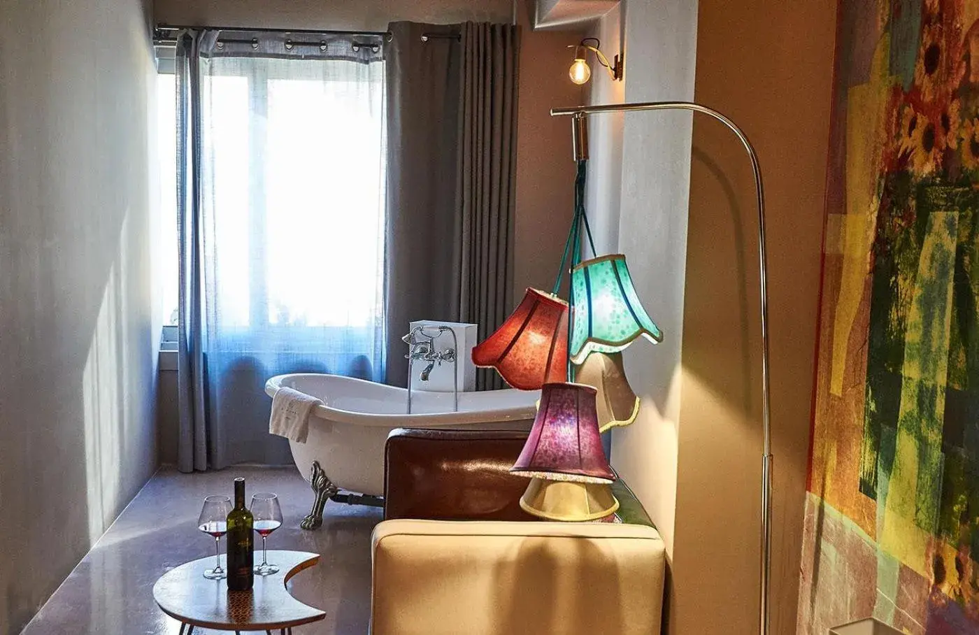 Living room in iFeel Athens Living room in iFeel Athens