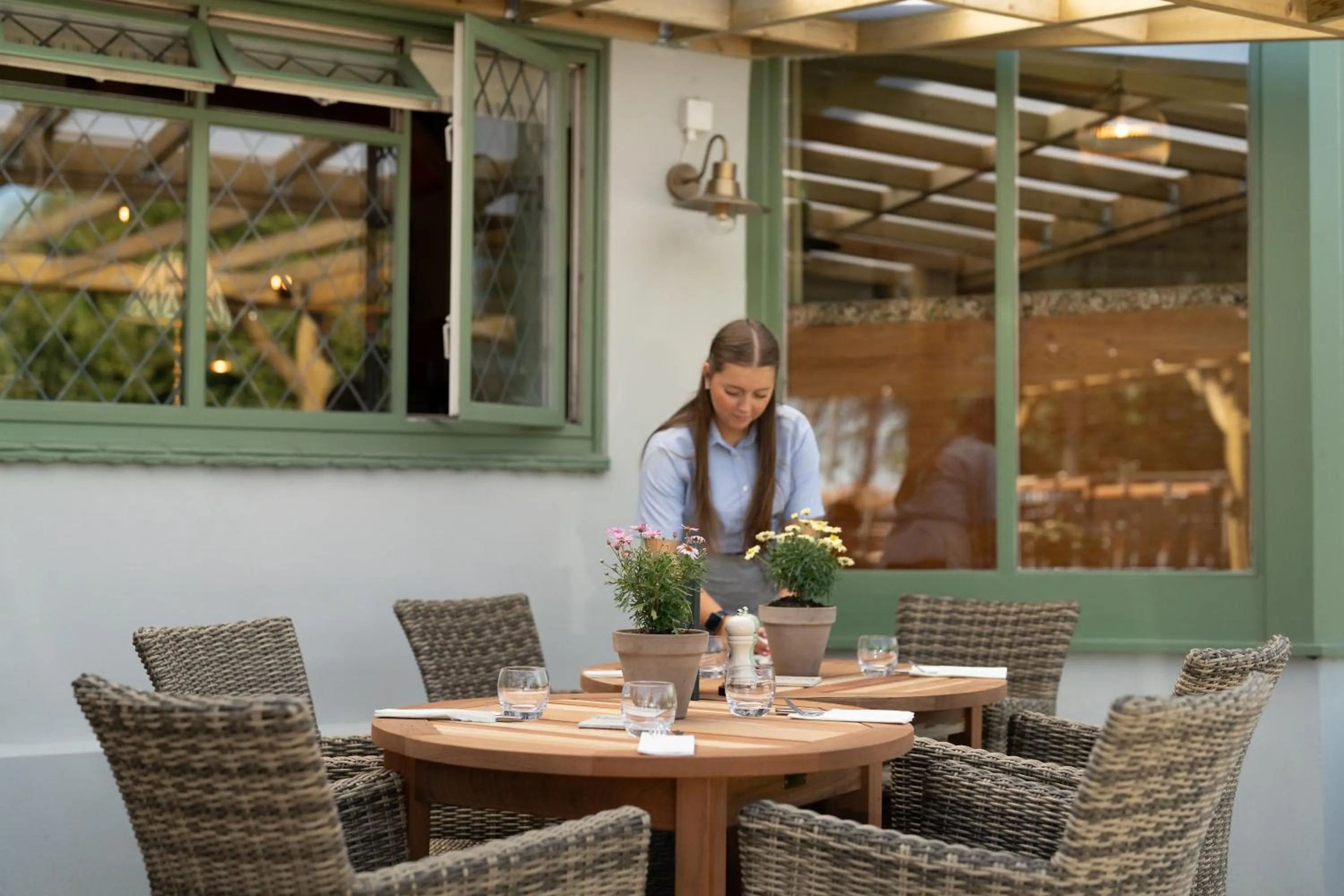 Seating area in The Hampshire Hog