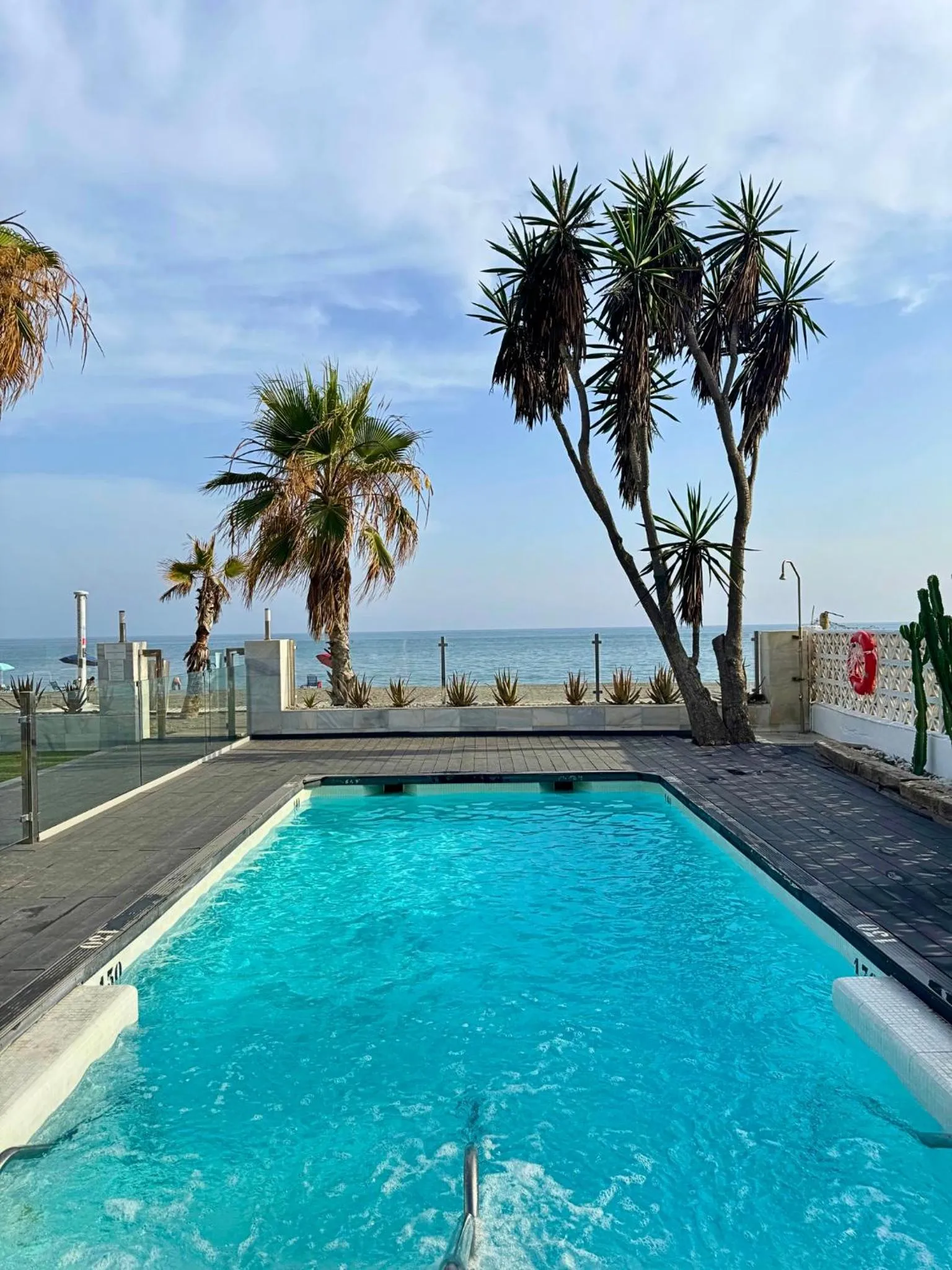 Pool view in Hotel Santa Rosa