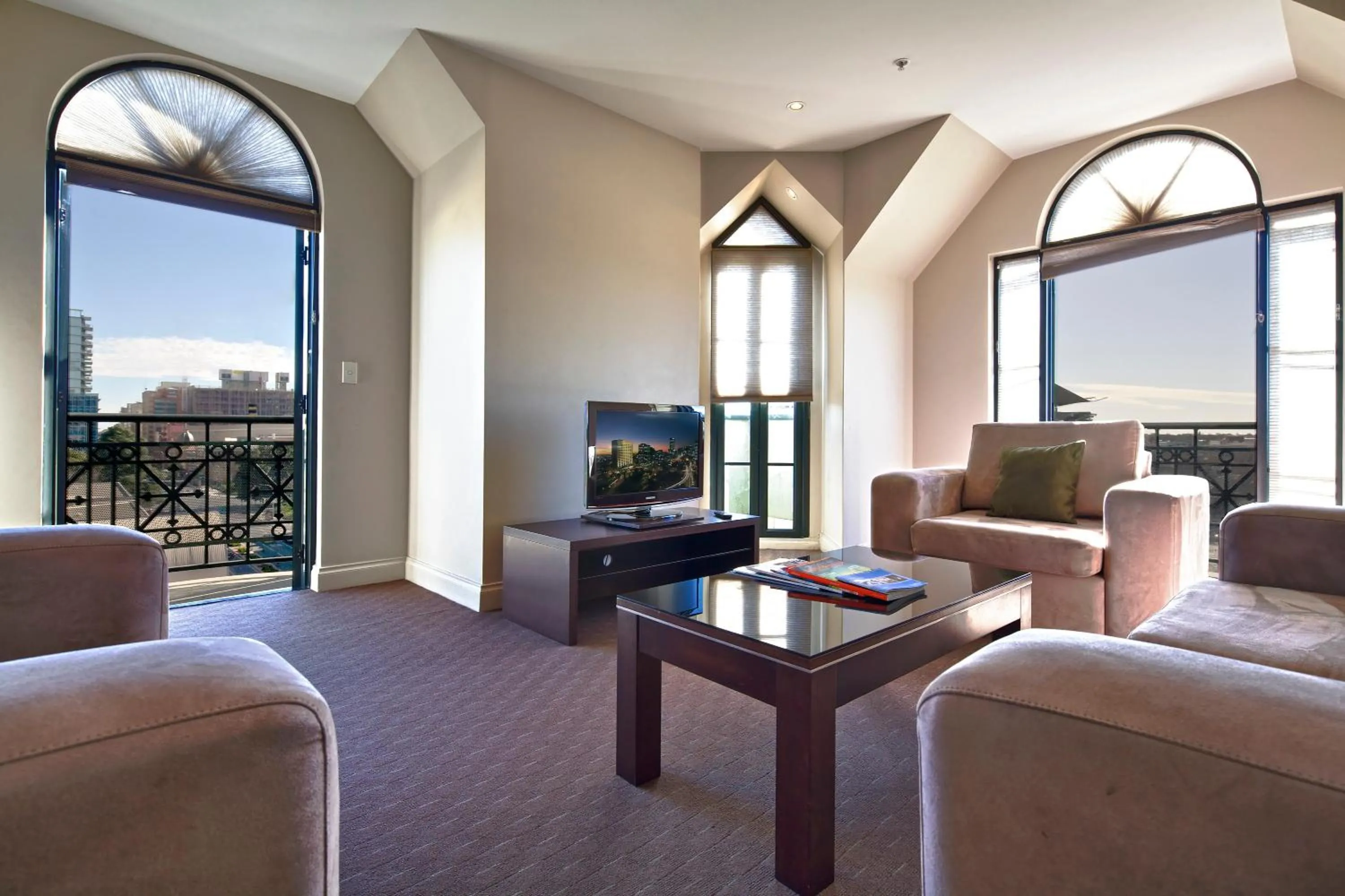 Living room in Frome Apartments
