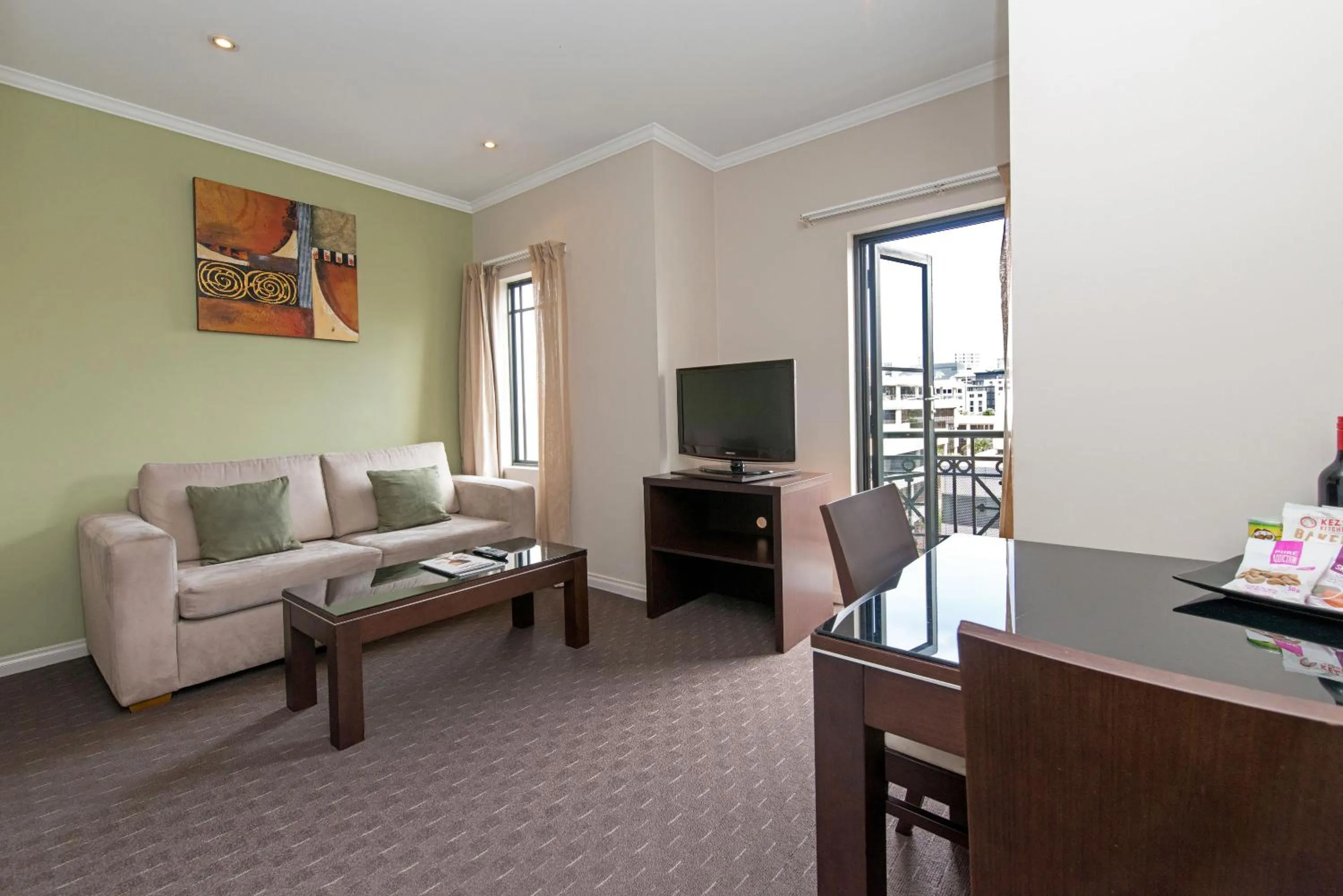 Living room in Frome Apartments