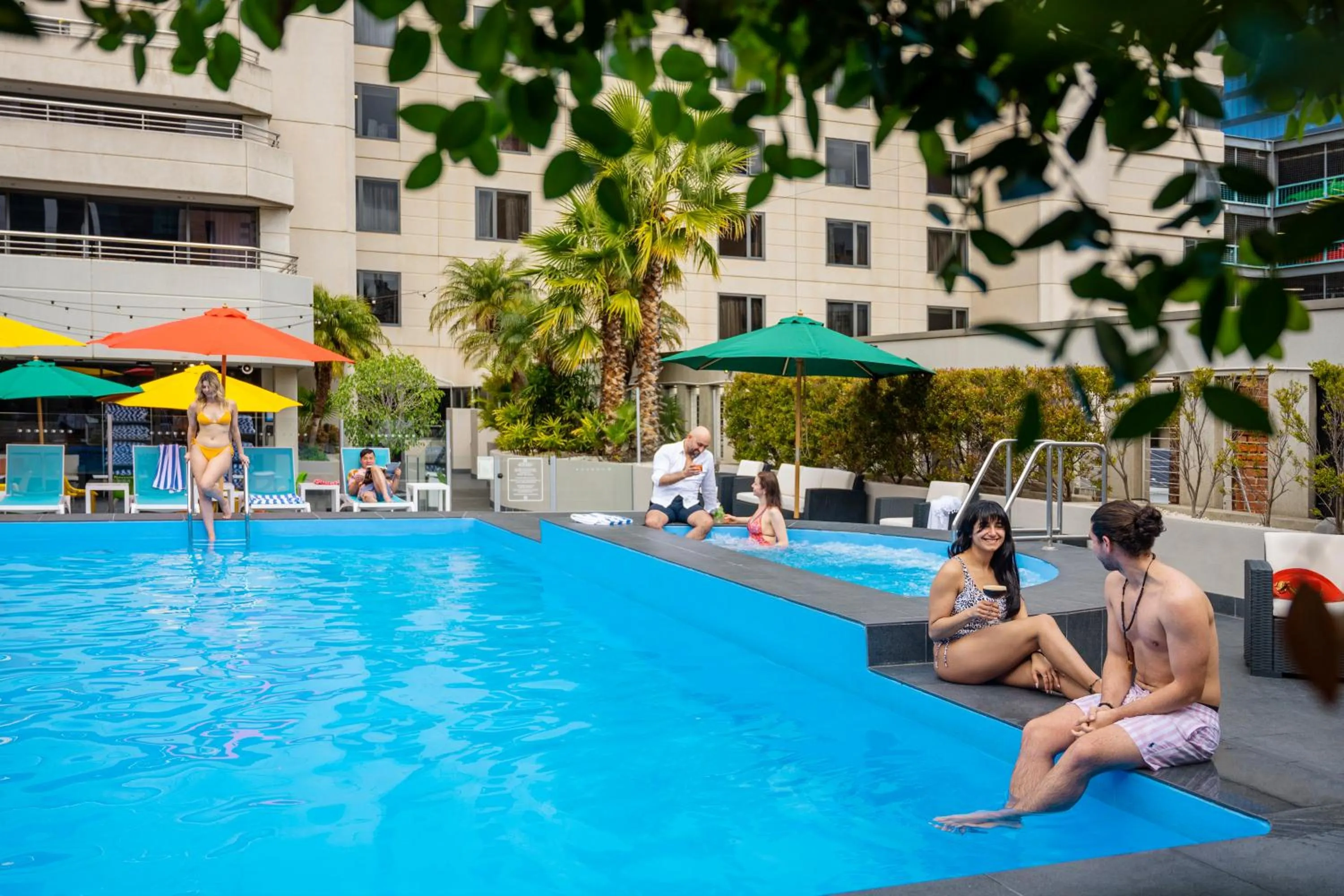 Pool view in Hotel Grand Chancellor Adelaide