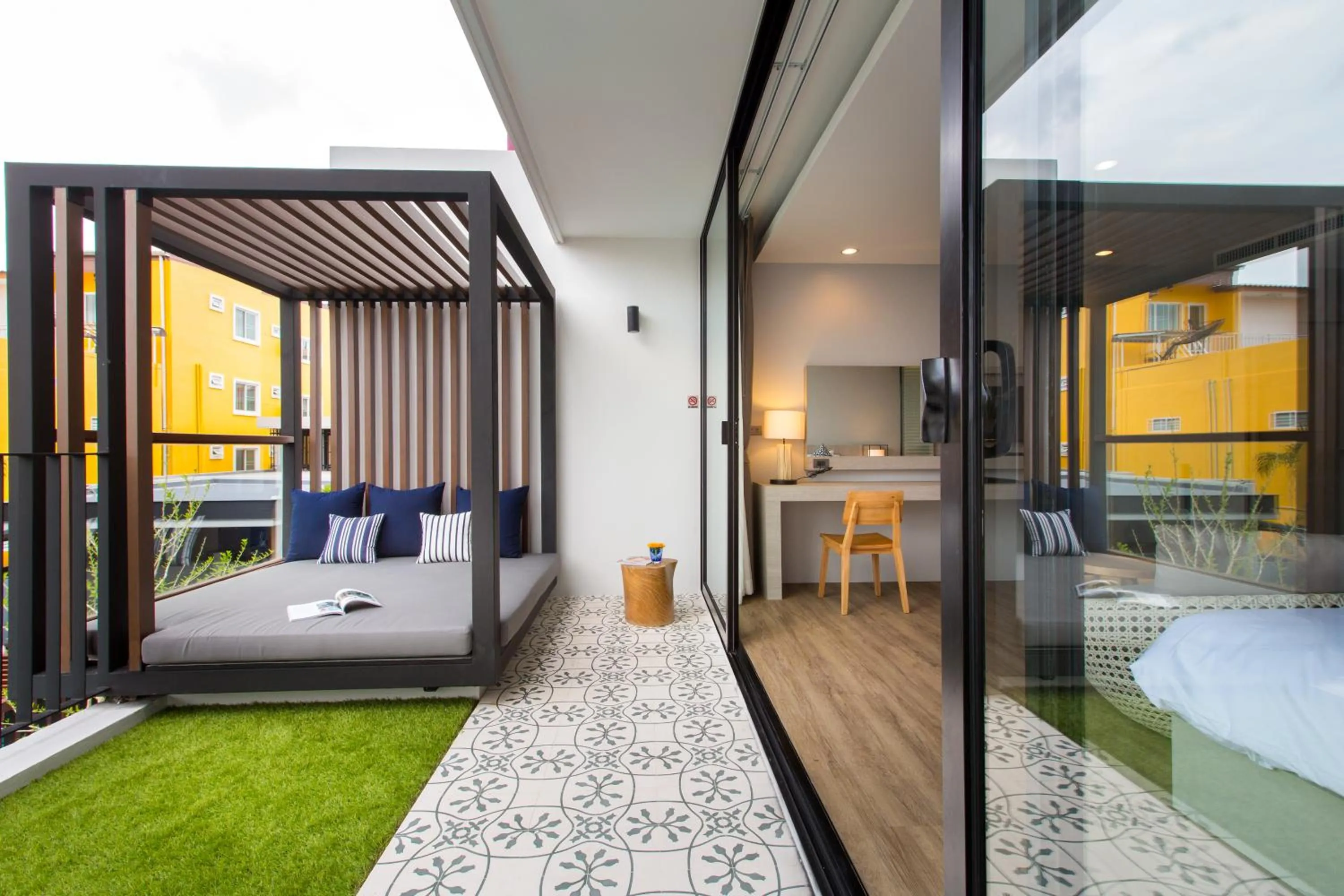 Balcony/Terrace, Bed in Asira Boutique HuaHin